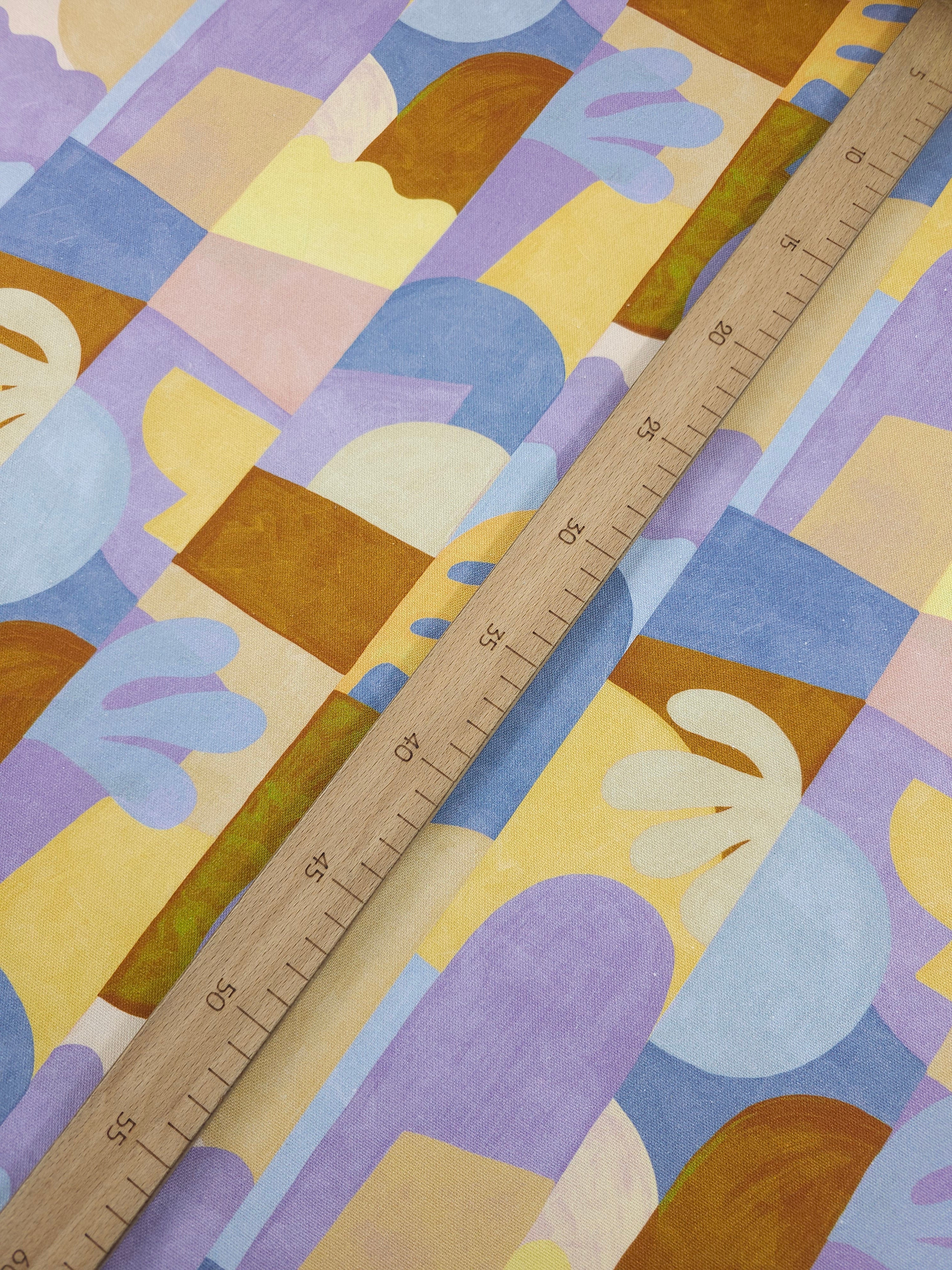 Abstract Groovy Doodle Lightweight Canvas Cotton