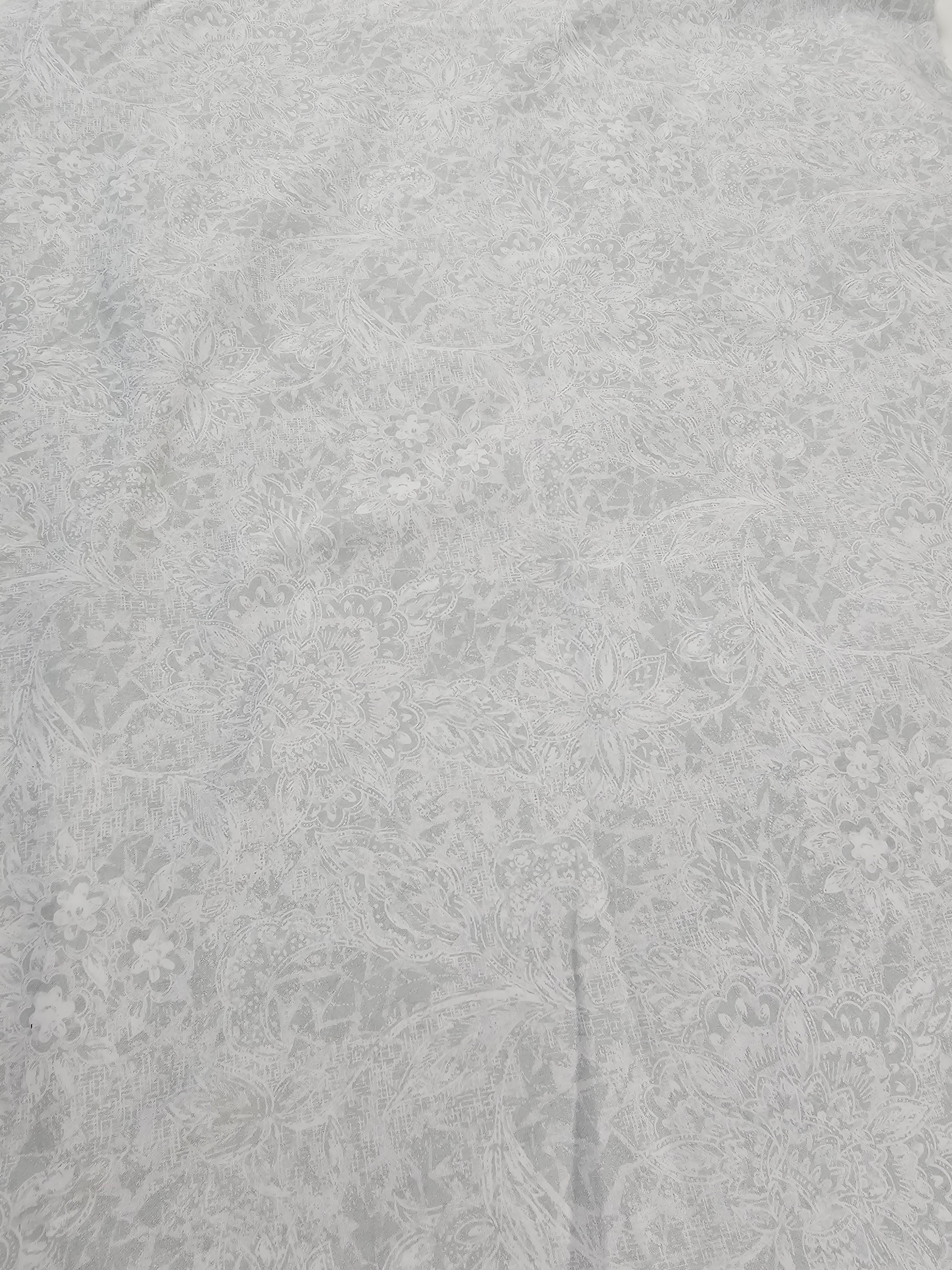 Light grey design Cotton- 2.2m piece