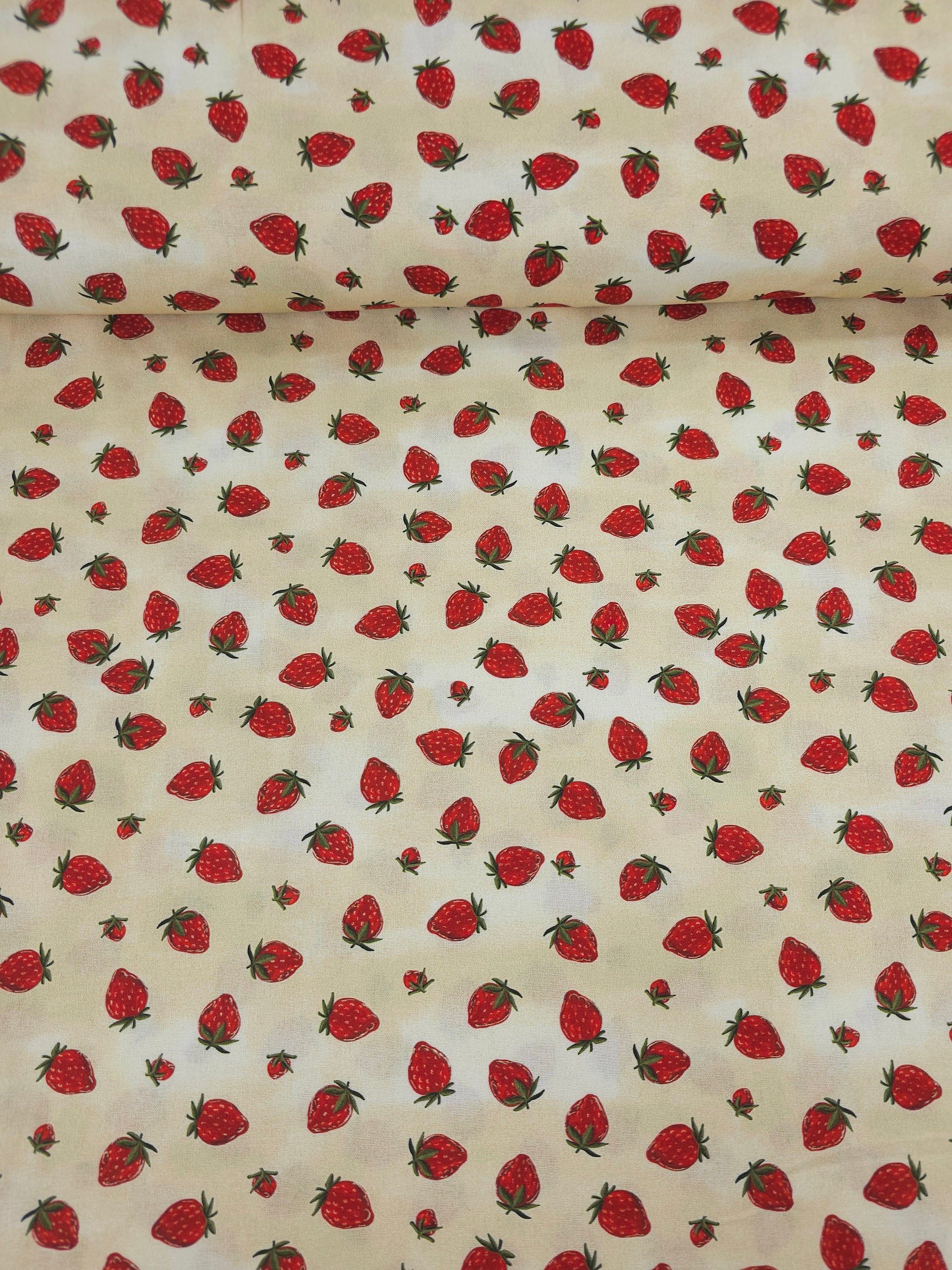 Retro Strawberry 100% Cotton - Joann x Brent Carlson
