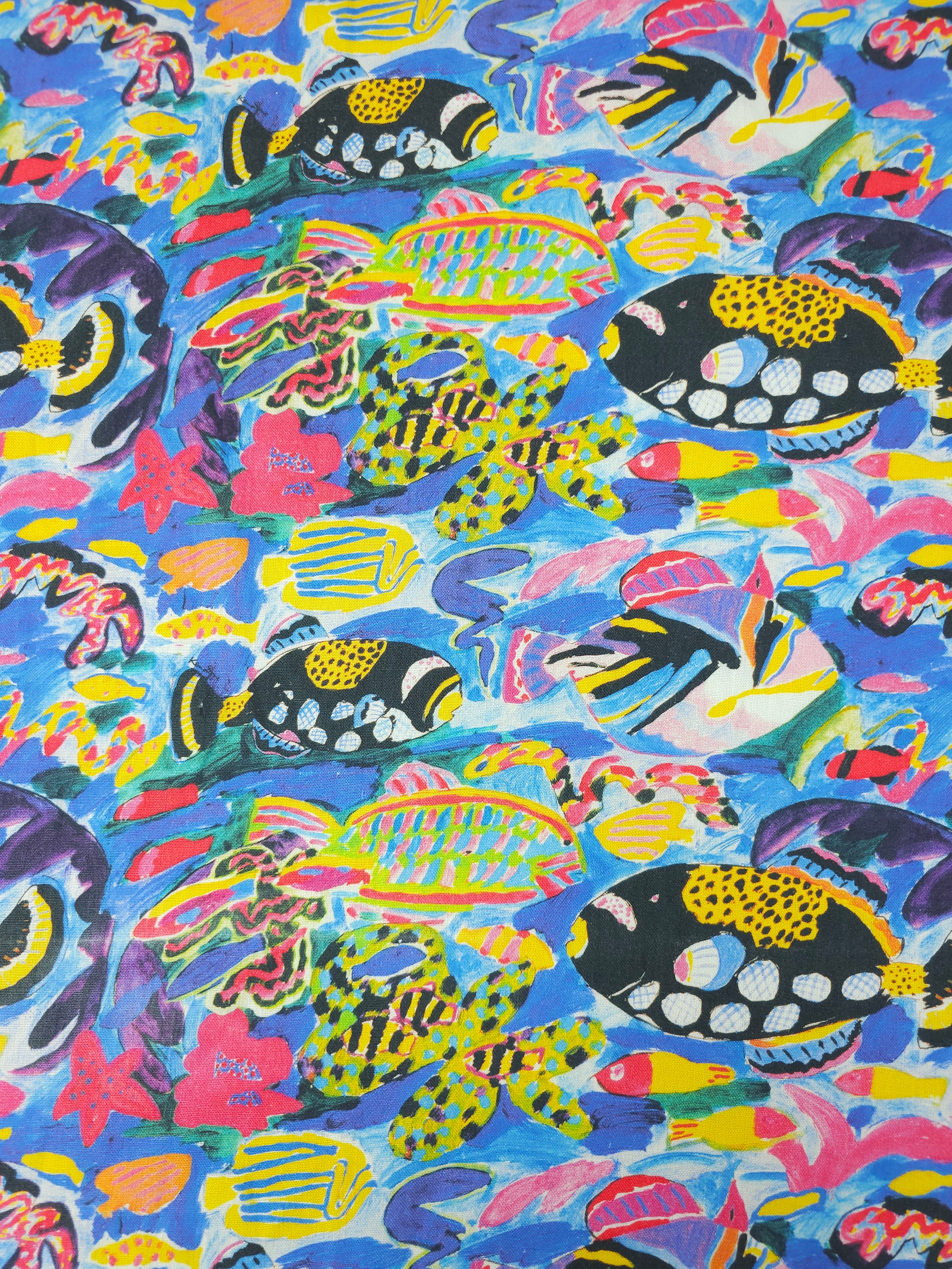 Abstract Pop Under The Sea Heavy Linen - Kip & Co x Ken Done