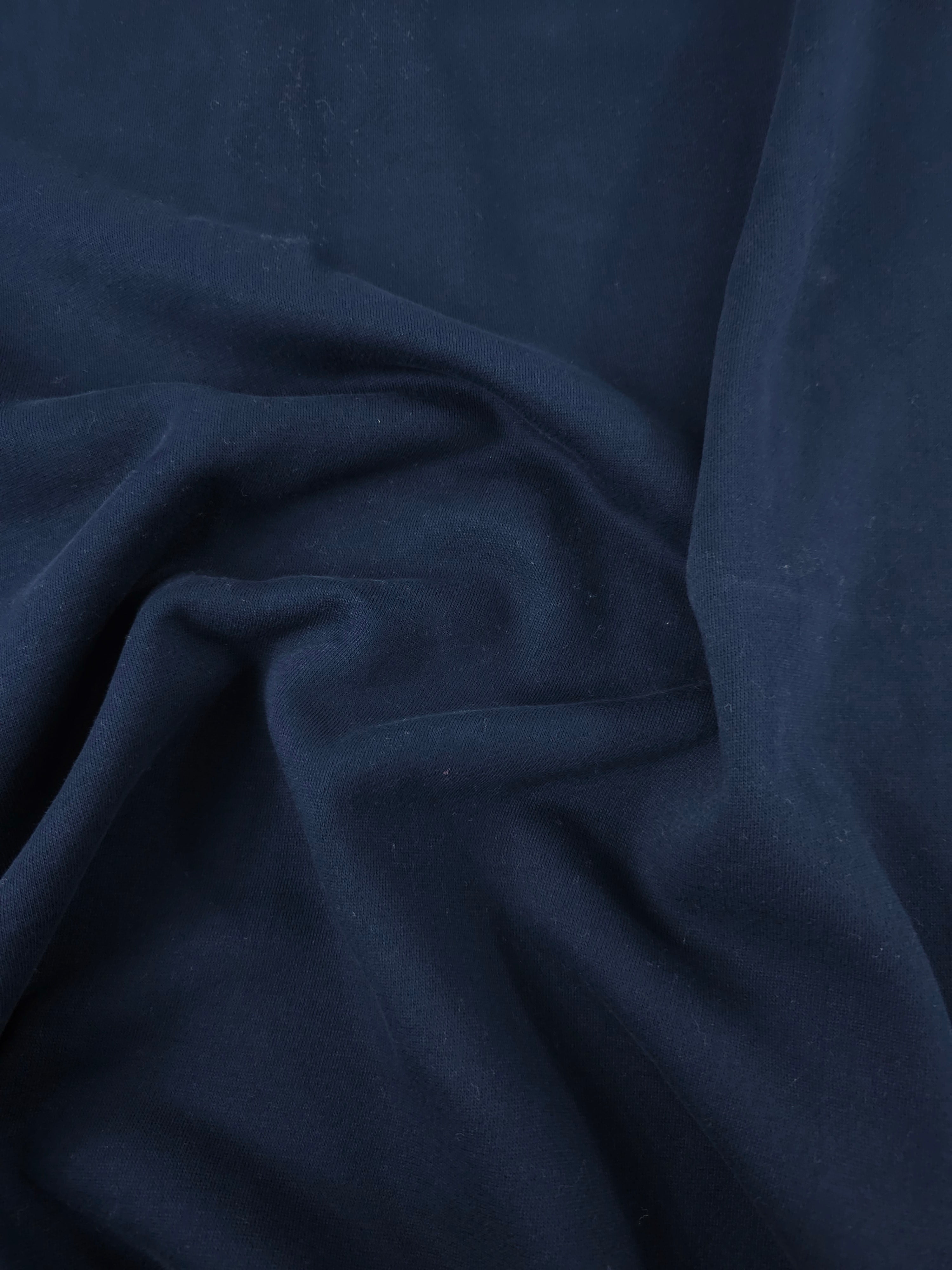 Dark Navy Fleece Backed Terry