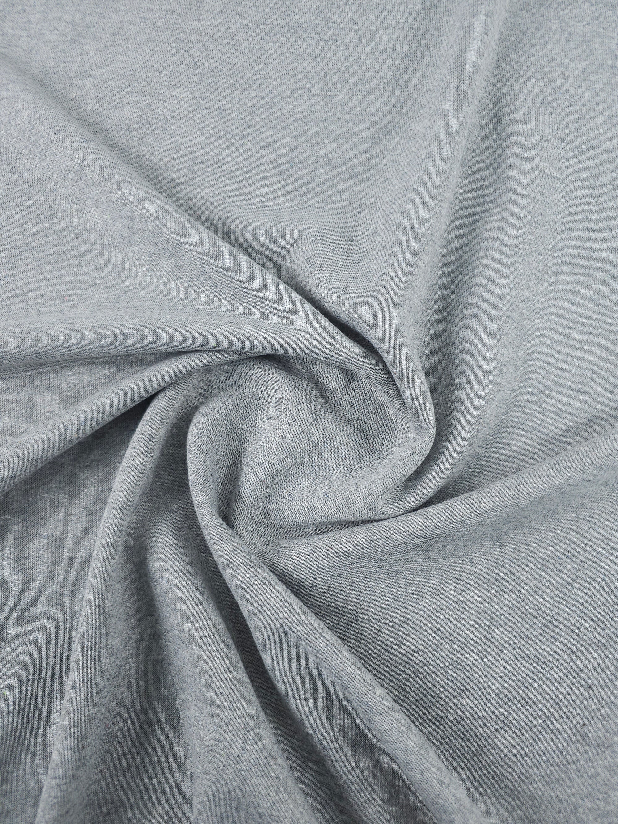 Light Grey Marl Fleece Backed Terry