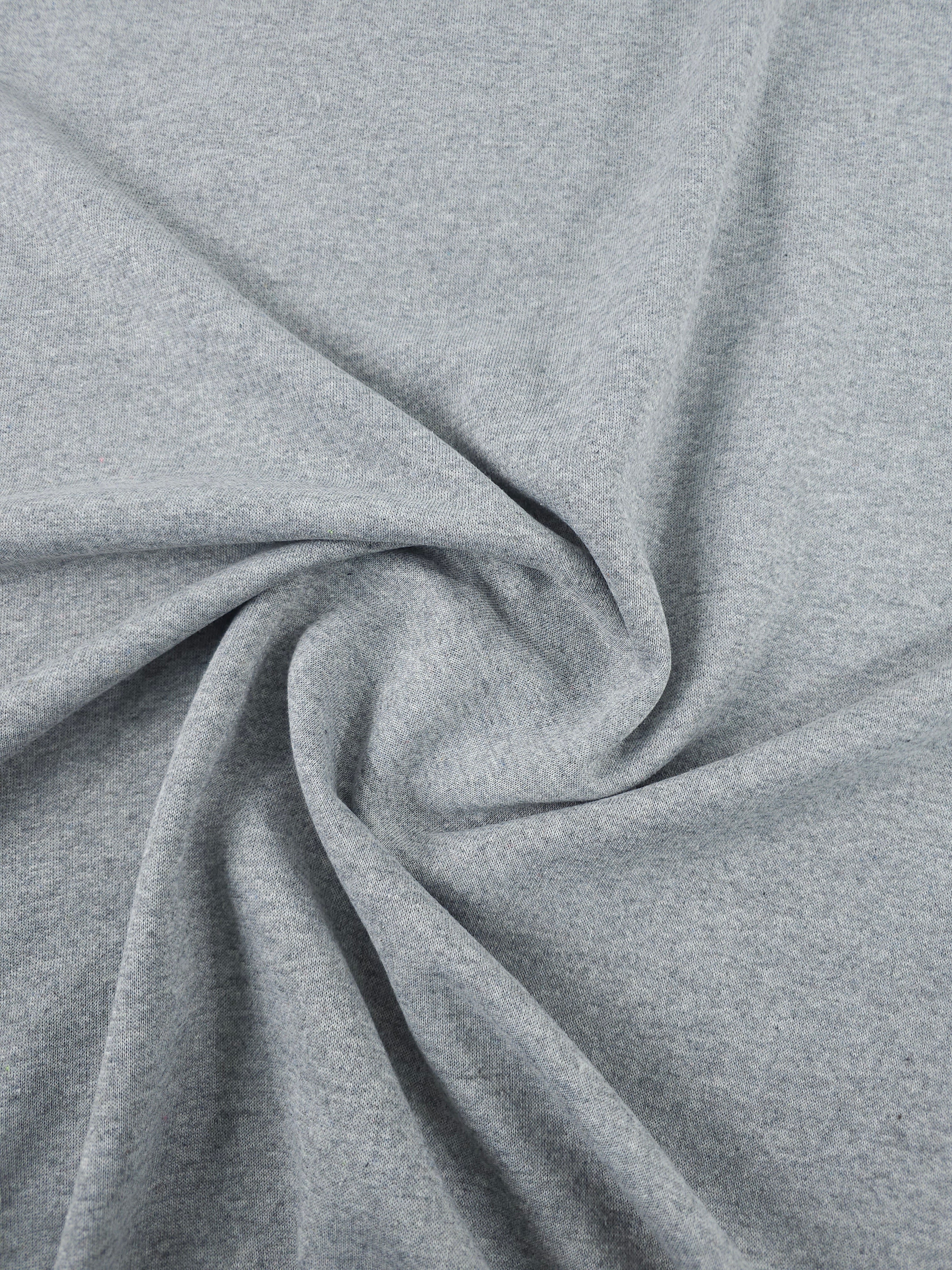 Light Grey Marl Fleece Backed Terry