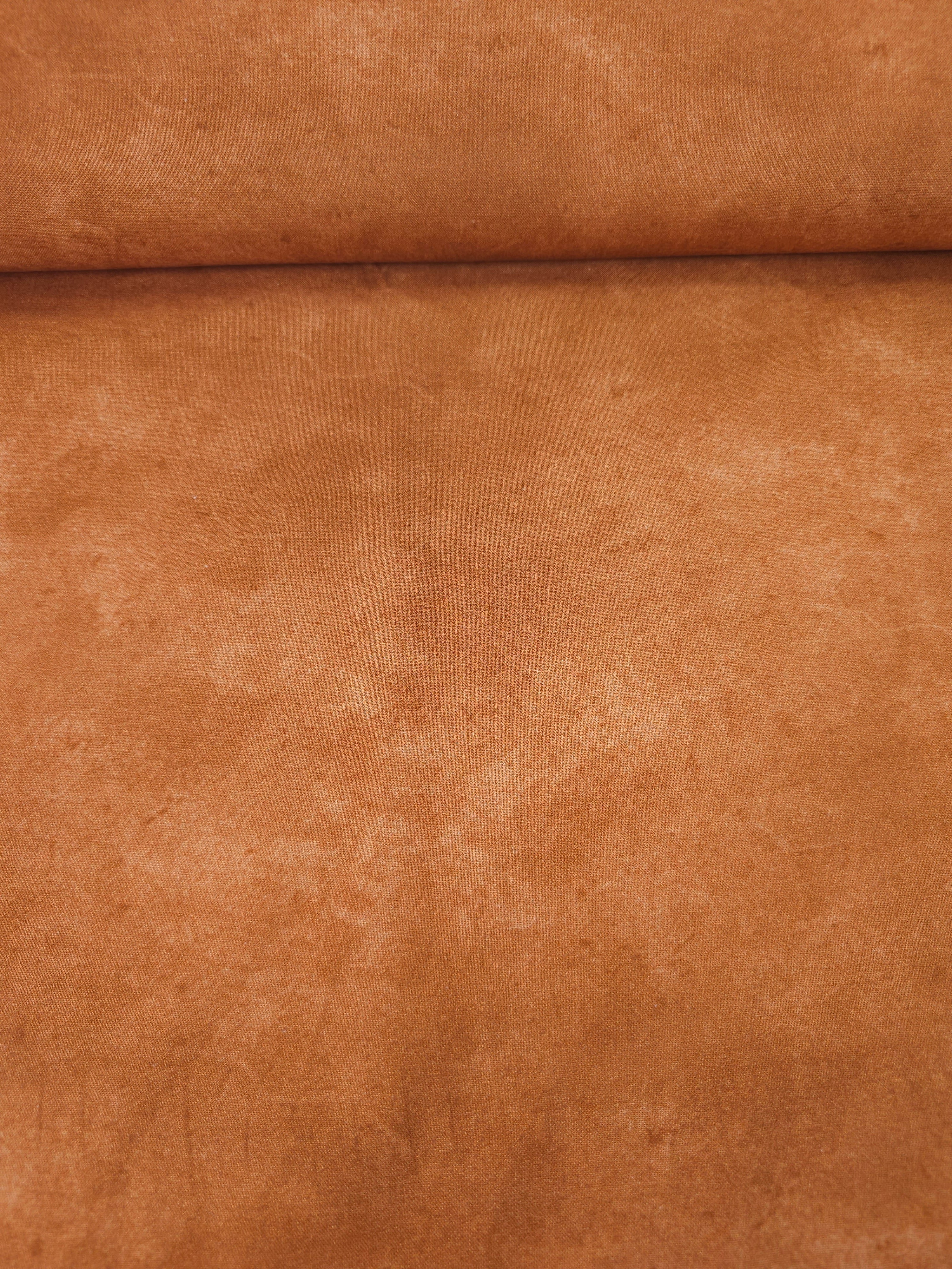 Rustic Orange Smudge 100% Cotton