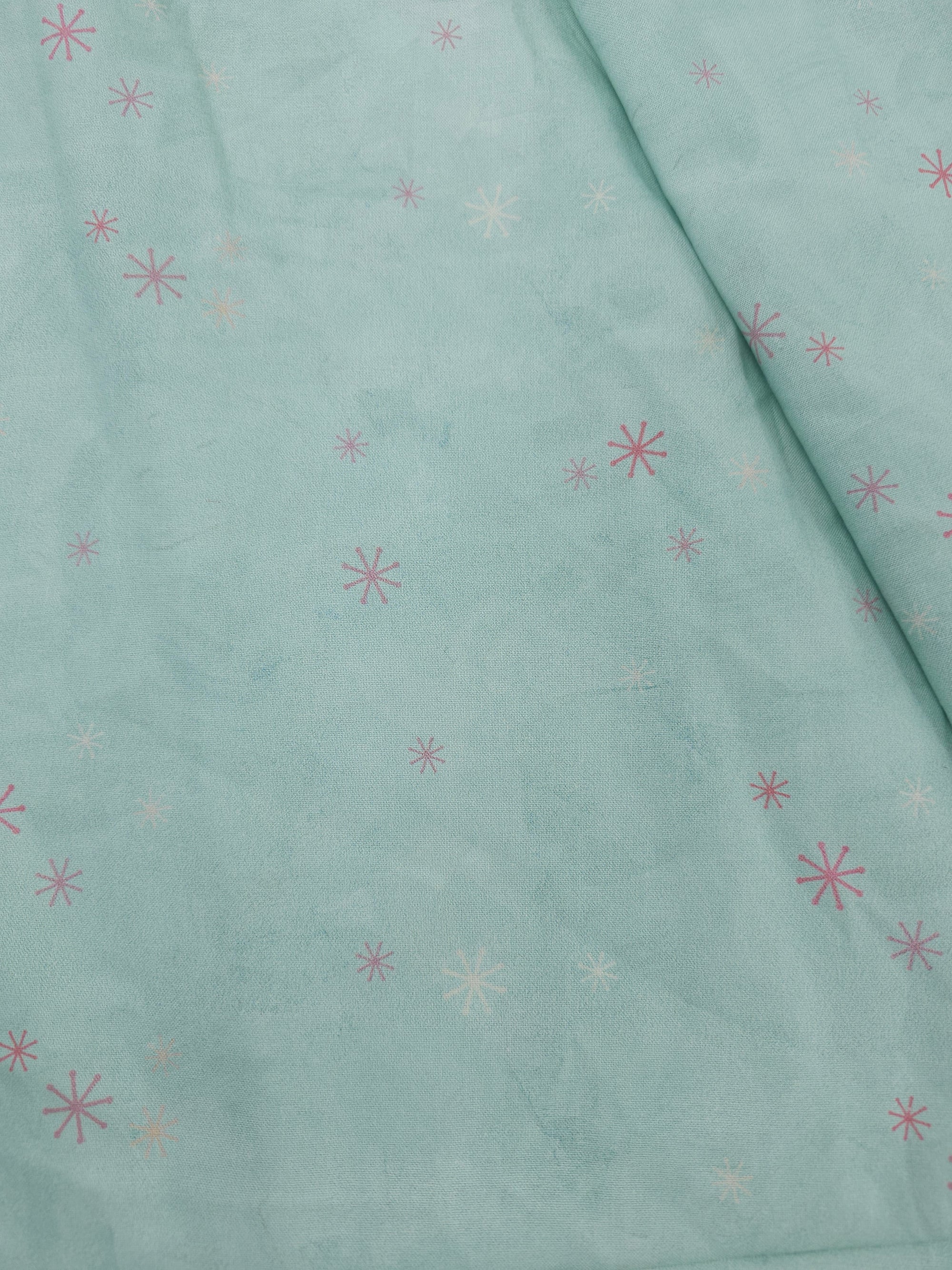 Light blue star Cotton- 3m piece