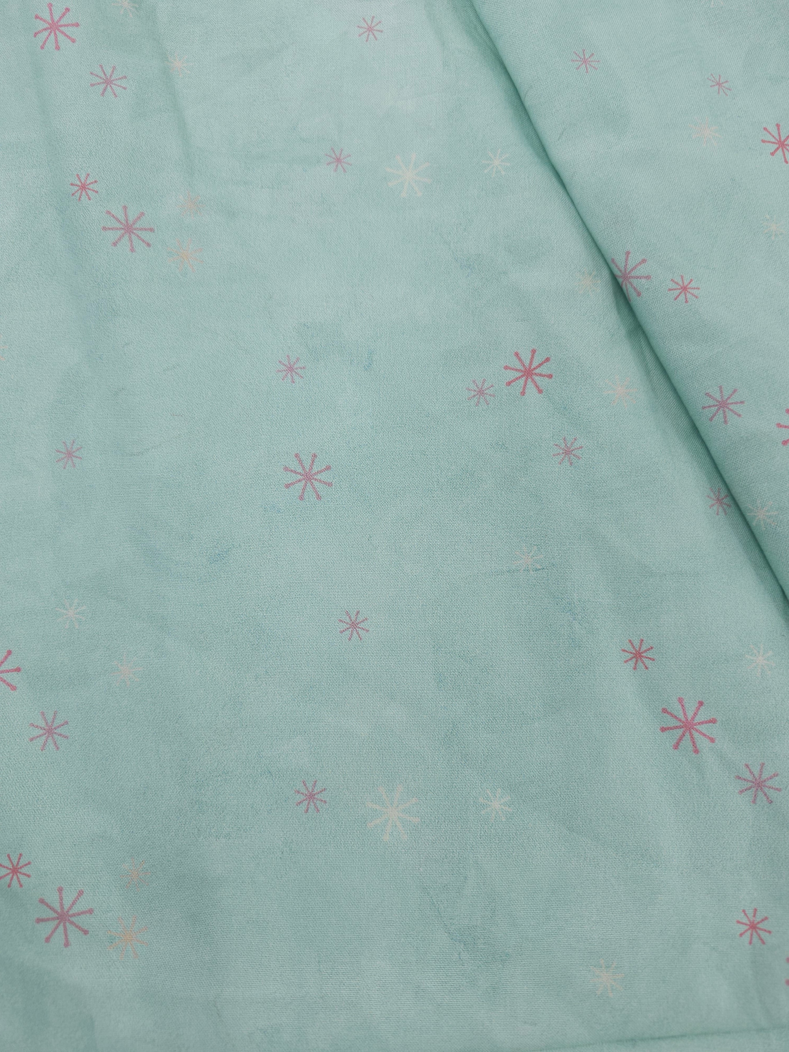 Light blue star Cotton- 3m piece
