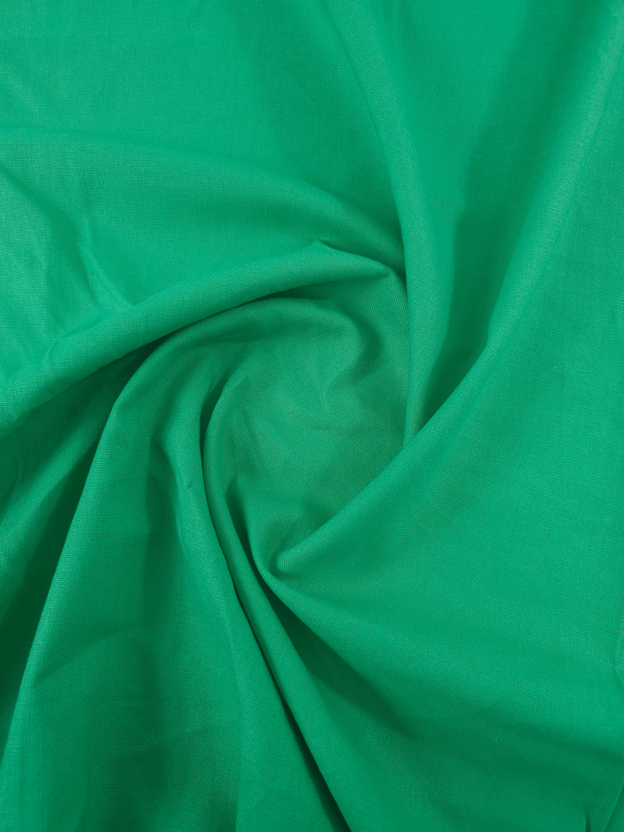 Jade Green Flax Linen