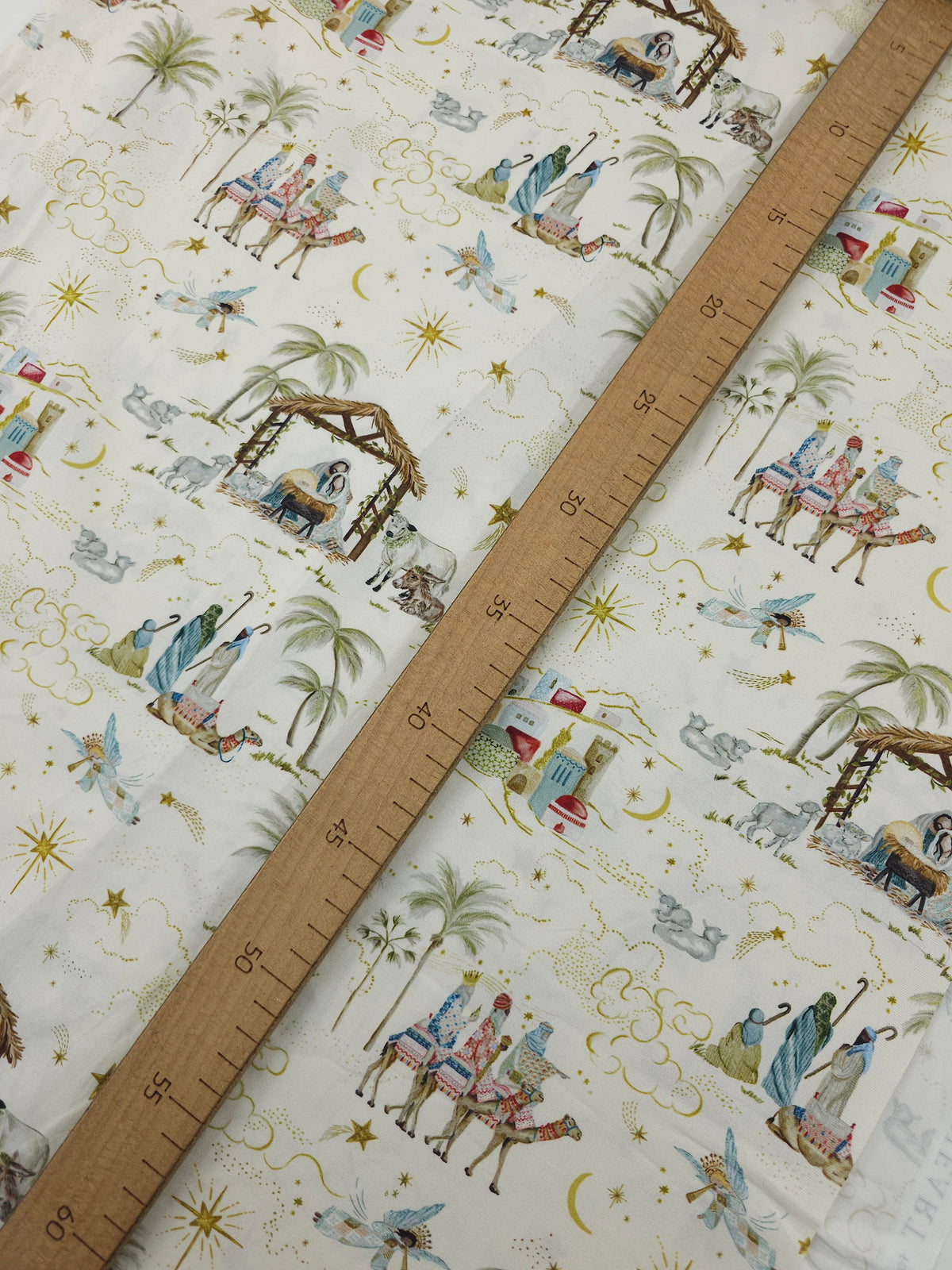 Cream Silent Night Scenic 100% Cotton