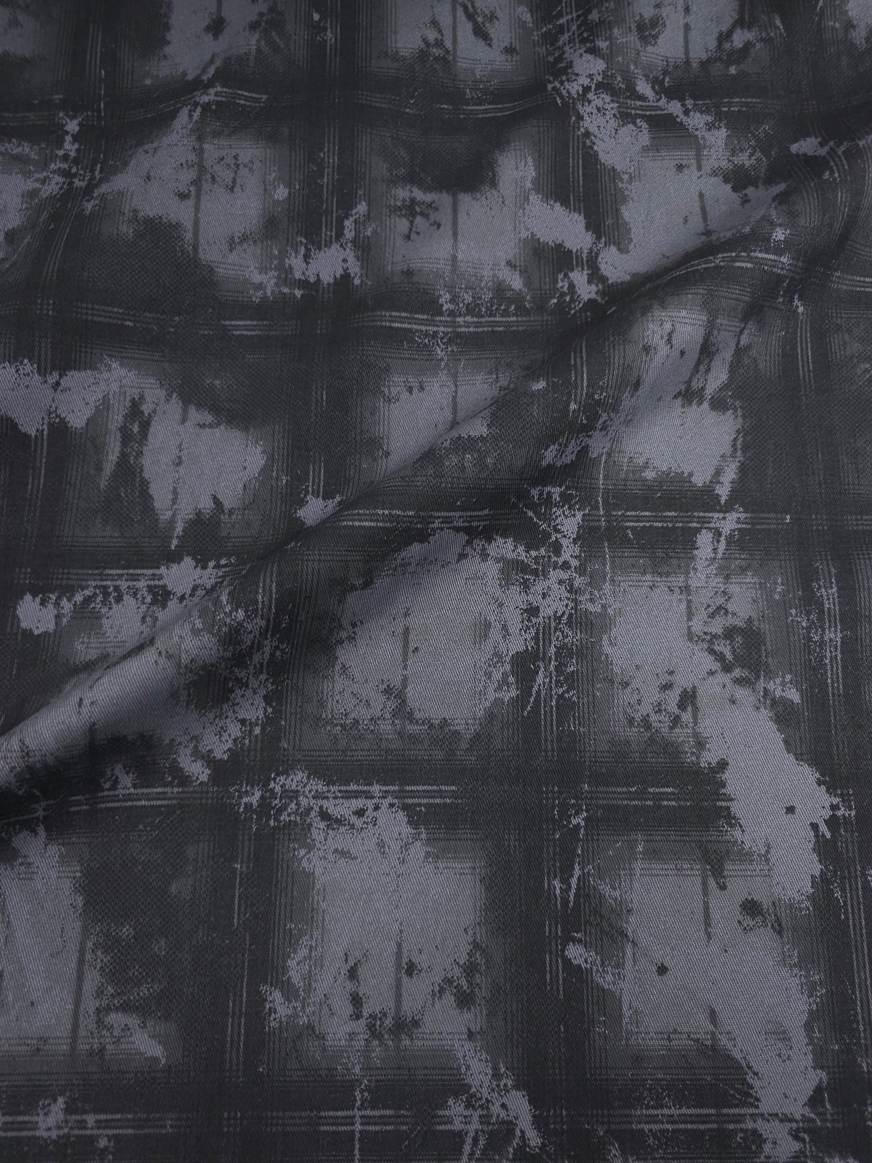 Grey Smokey Static Square Denim