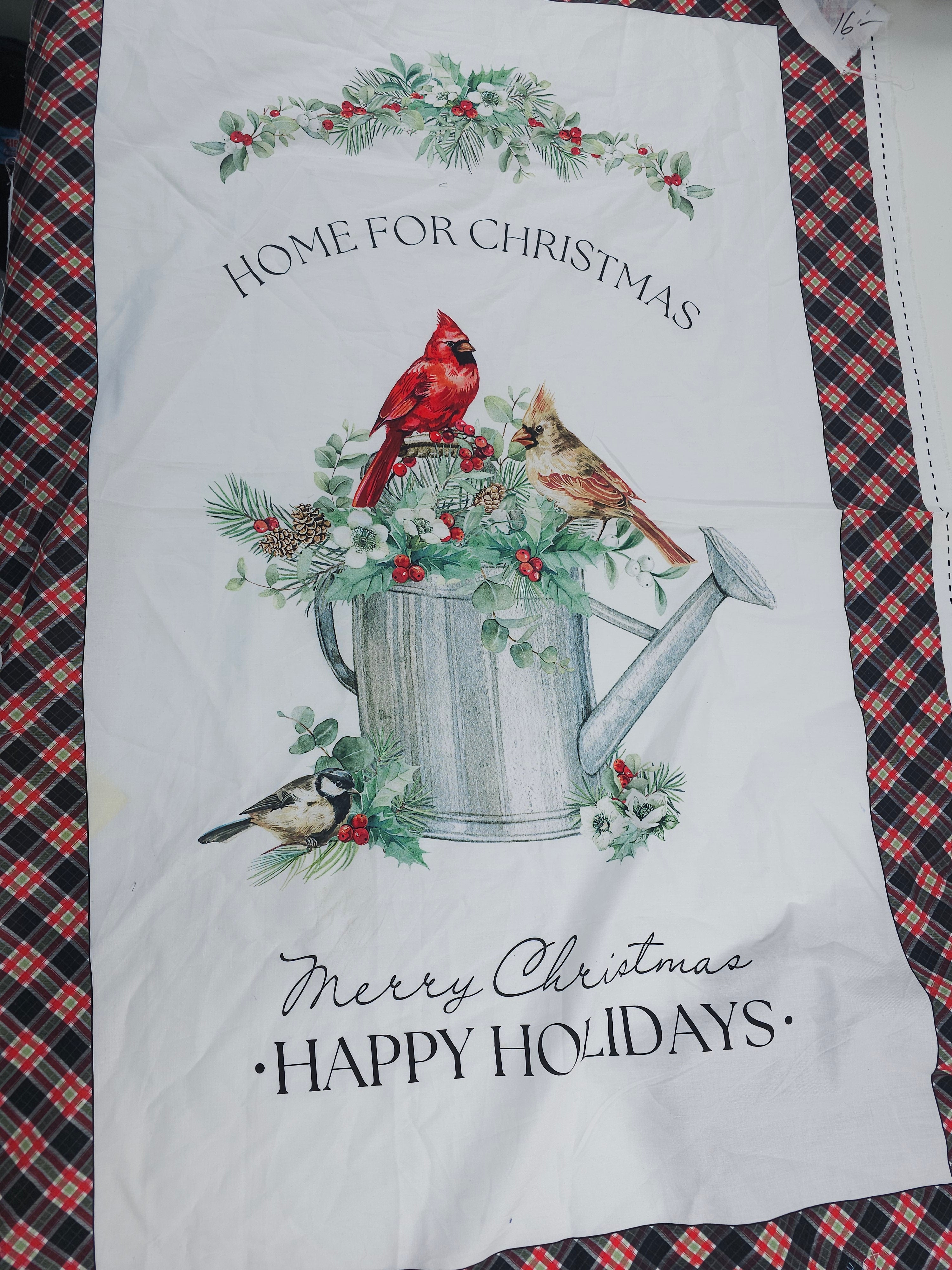 Christmas joy Cotton panel- 0.7m piece