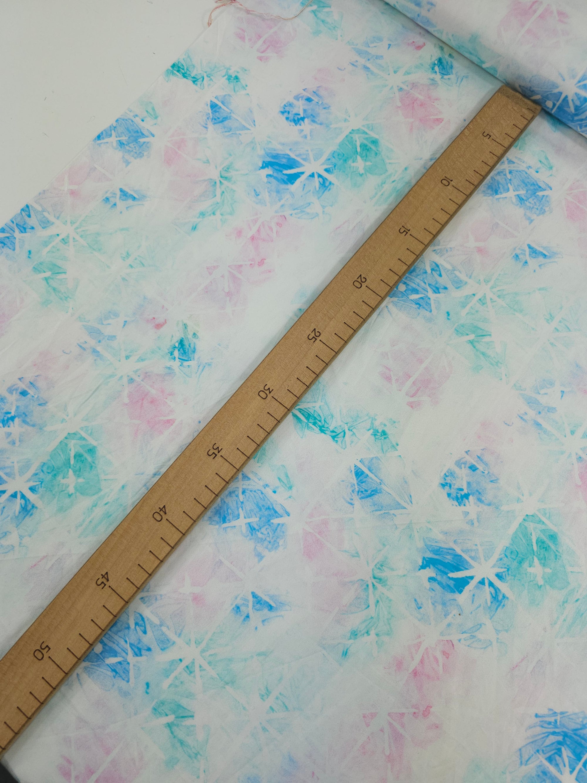 Blue/Pink Breeze Starlight Cotton Sateen - Robert Kaufman