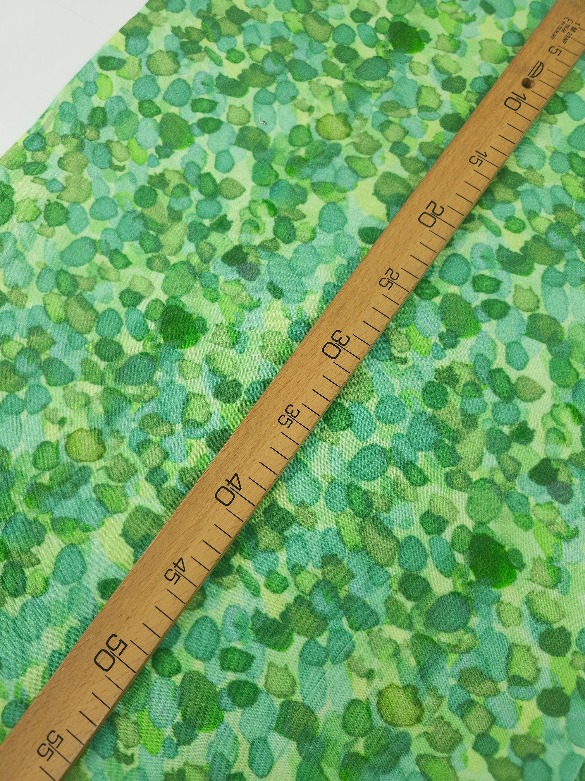 Lime/Green Blur Pebbles 100% Cotton