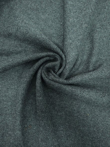  Charcoal Grey Herringbone Wool Suiting