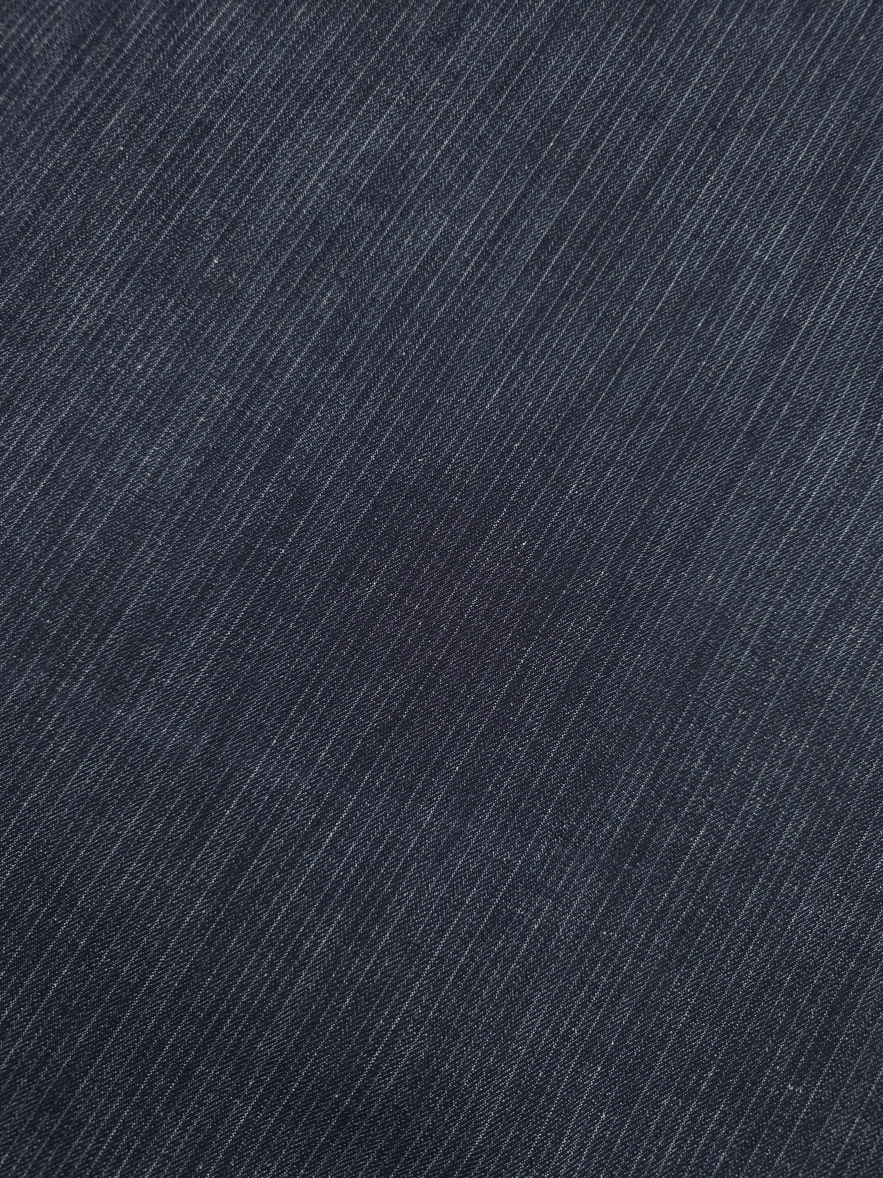Charcoal Navy Narrow Pinstripe Denim