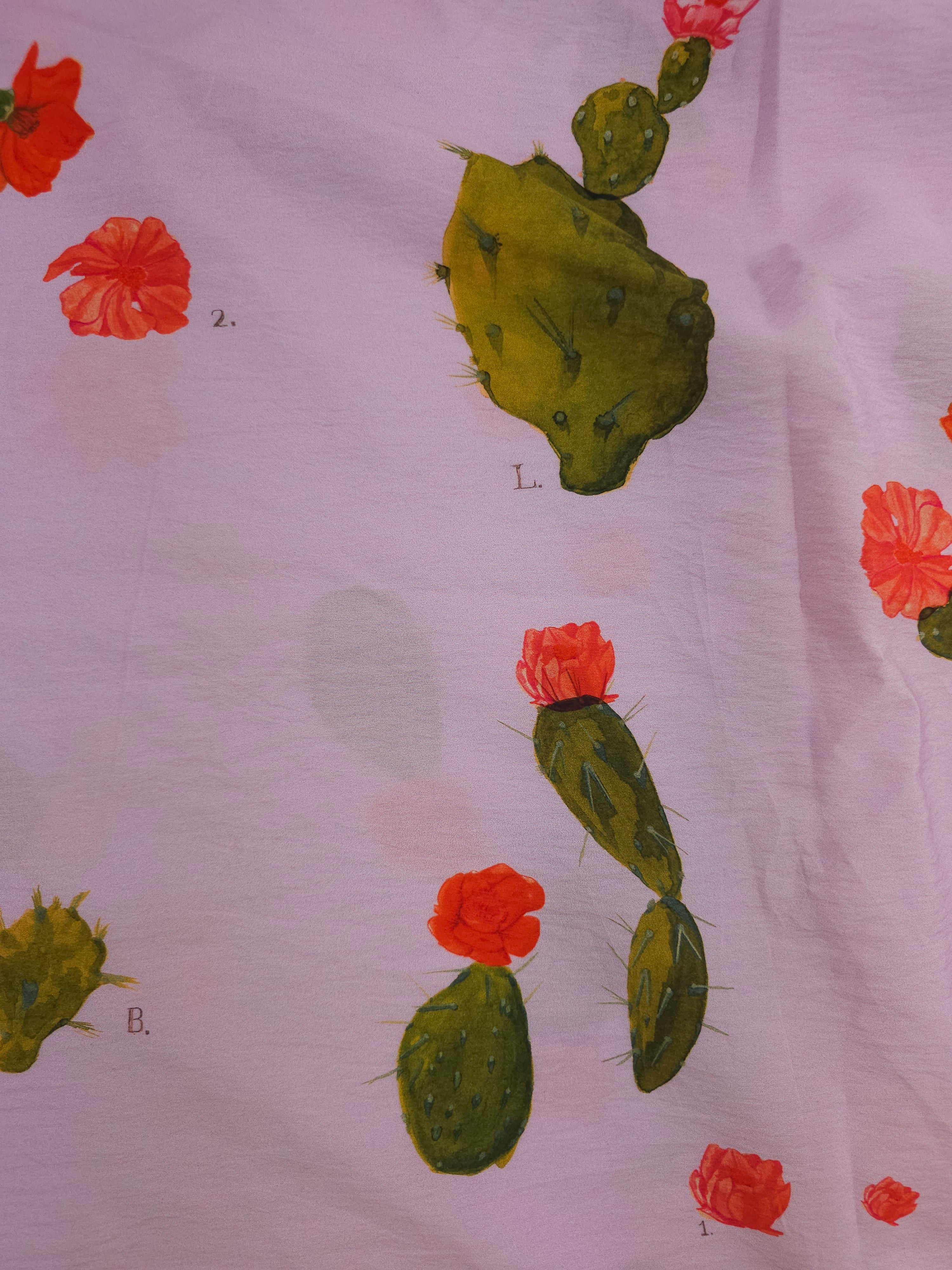 Lilac Floral Cactus Modal - 2.6m piece