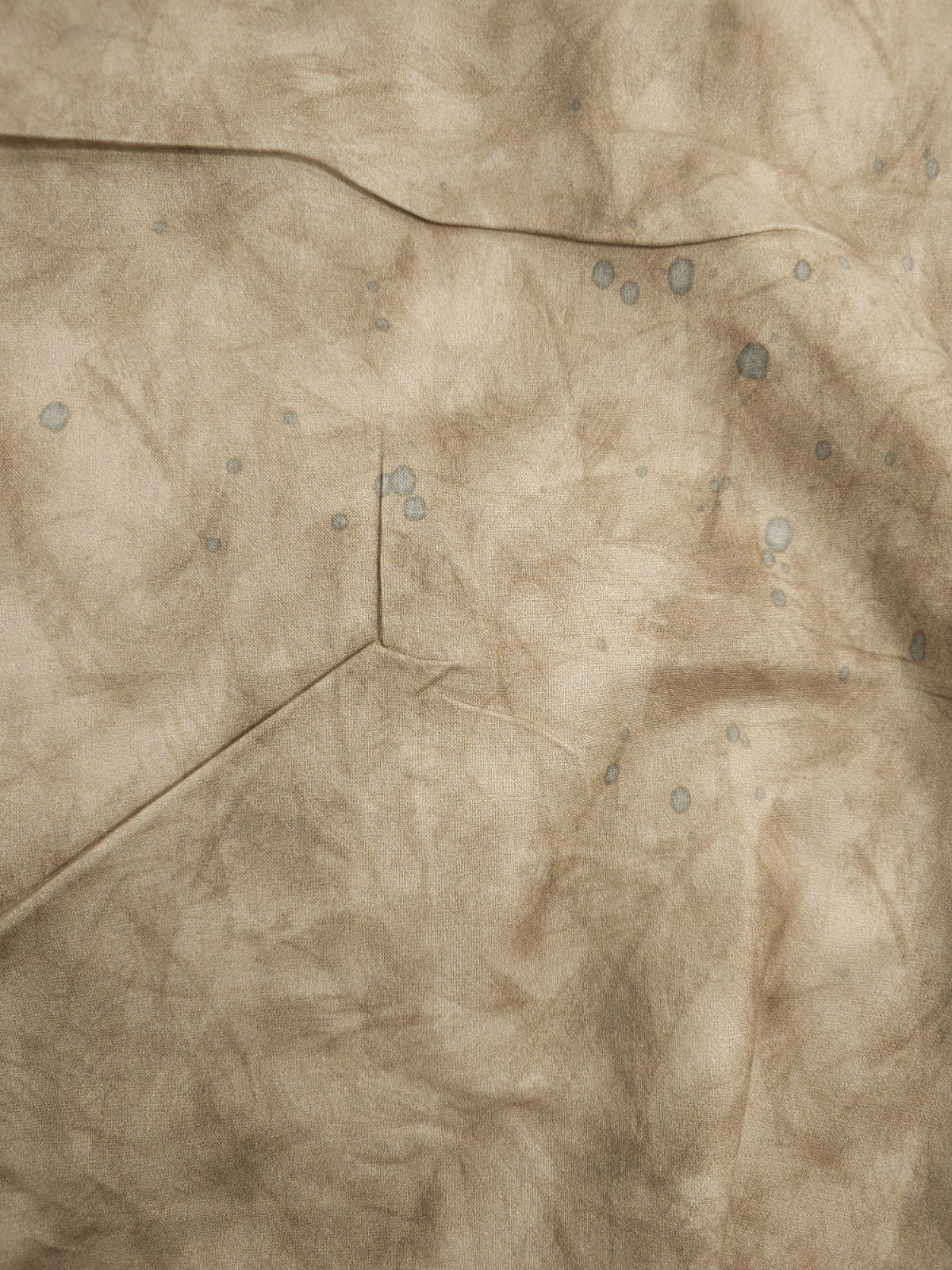 Tan Marble Cotton (small stains) - 1.3m Piece