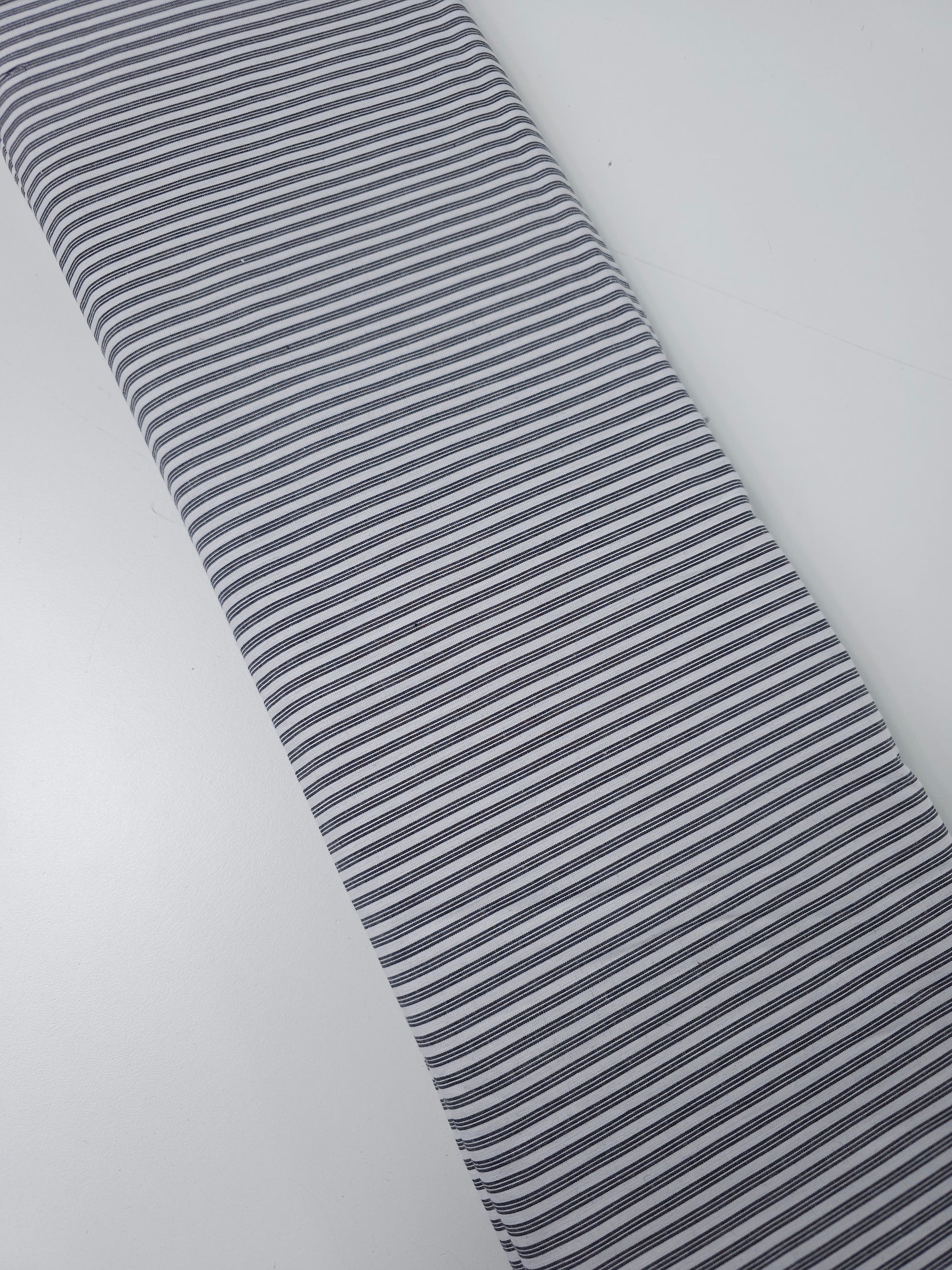 Dark Grey Stripe 100% Cotton