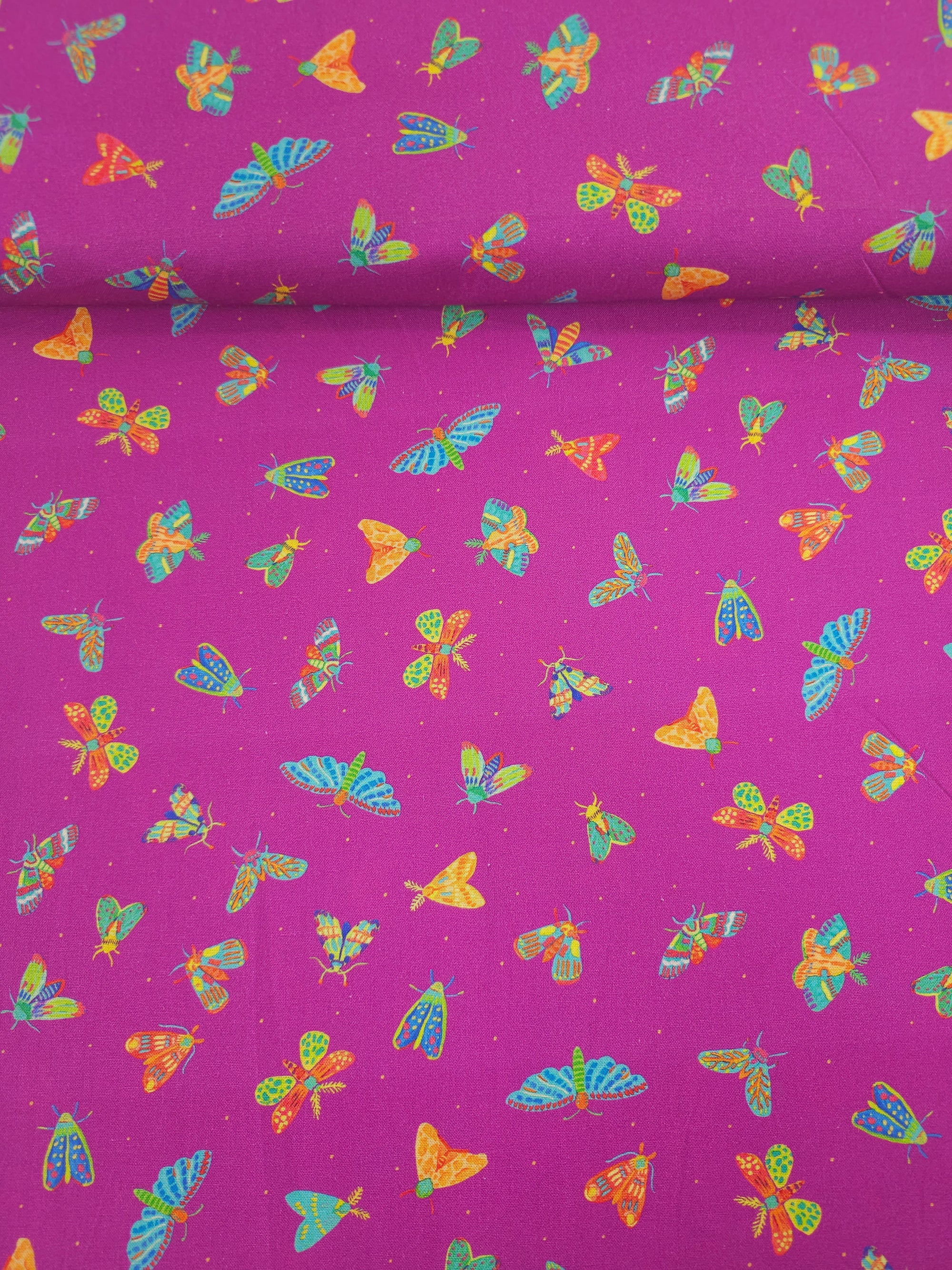 Magenta Purple Butterfly Kingdom 100% Cotton - Robert Kaufman