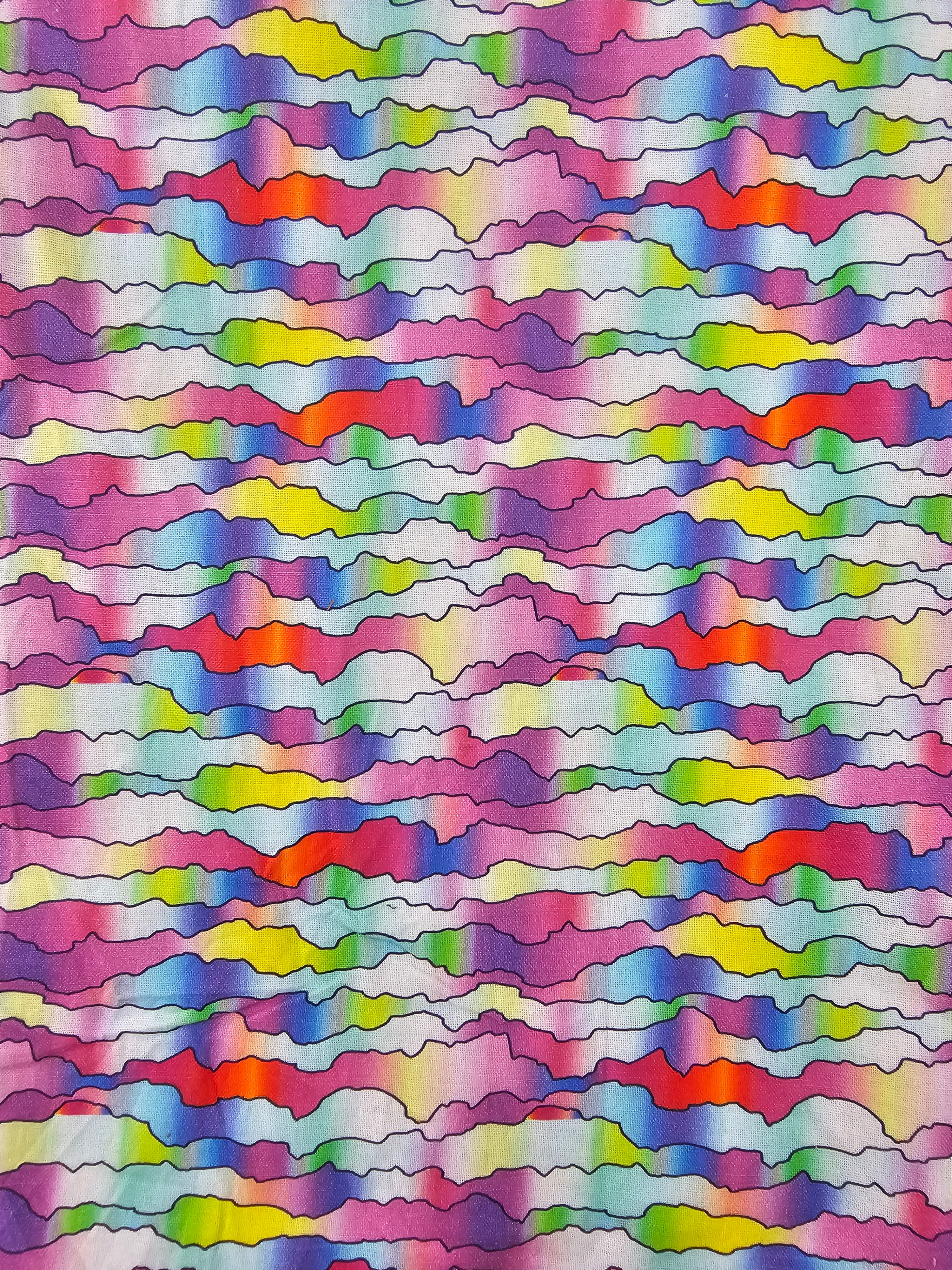 Rainbow Retro Cotton - 1.6m Piece