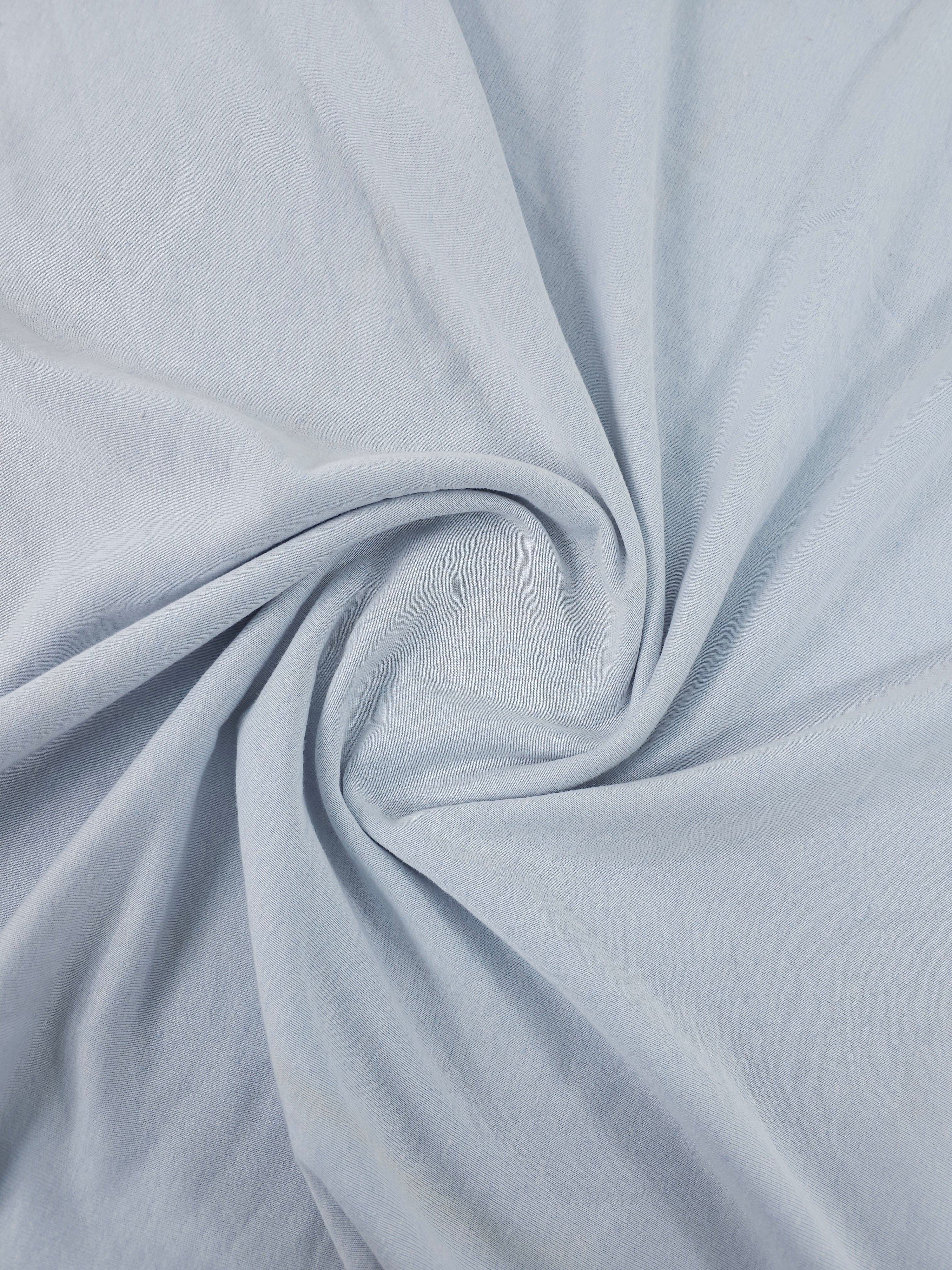 Ultra Light Greyish Blue Fleece Backed Terry