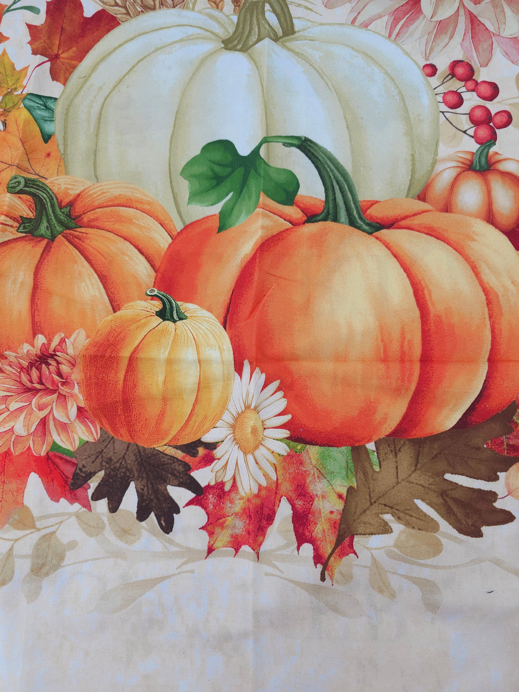Gather with a grateful heart Cotton panel- 0.6m piece
