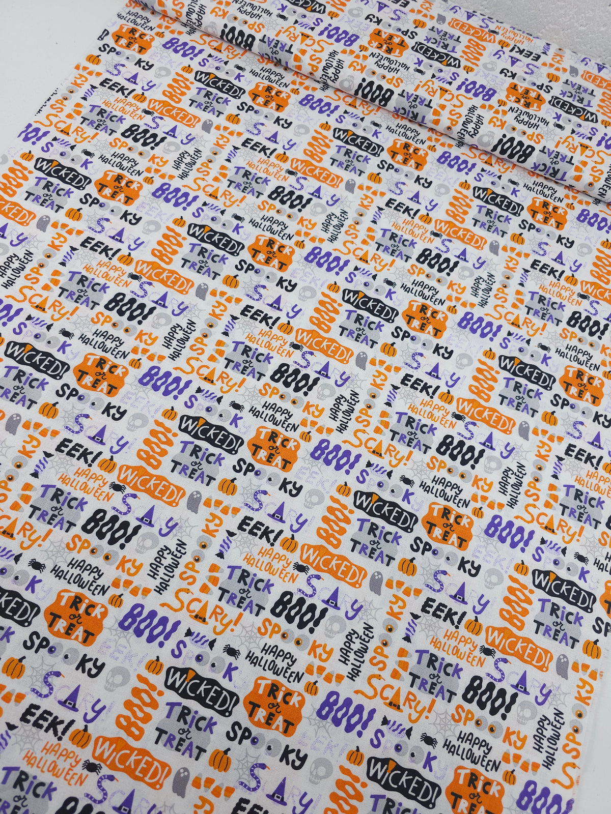 Halloween Phrases 100% Cotton