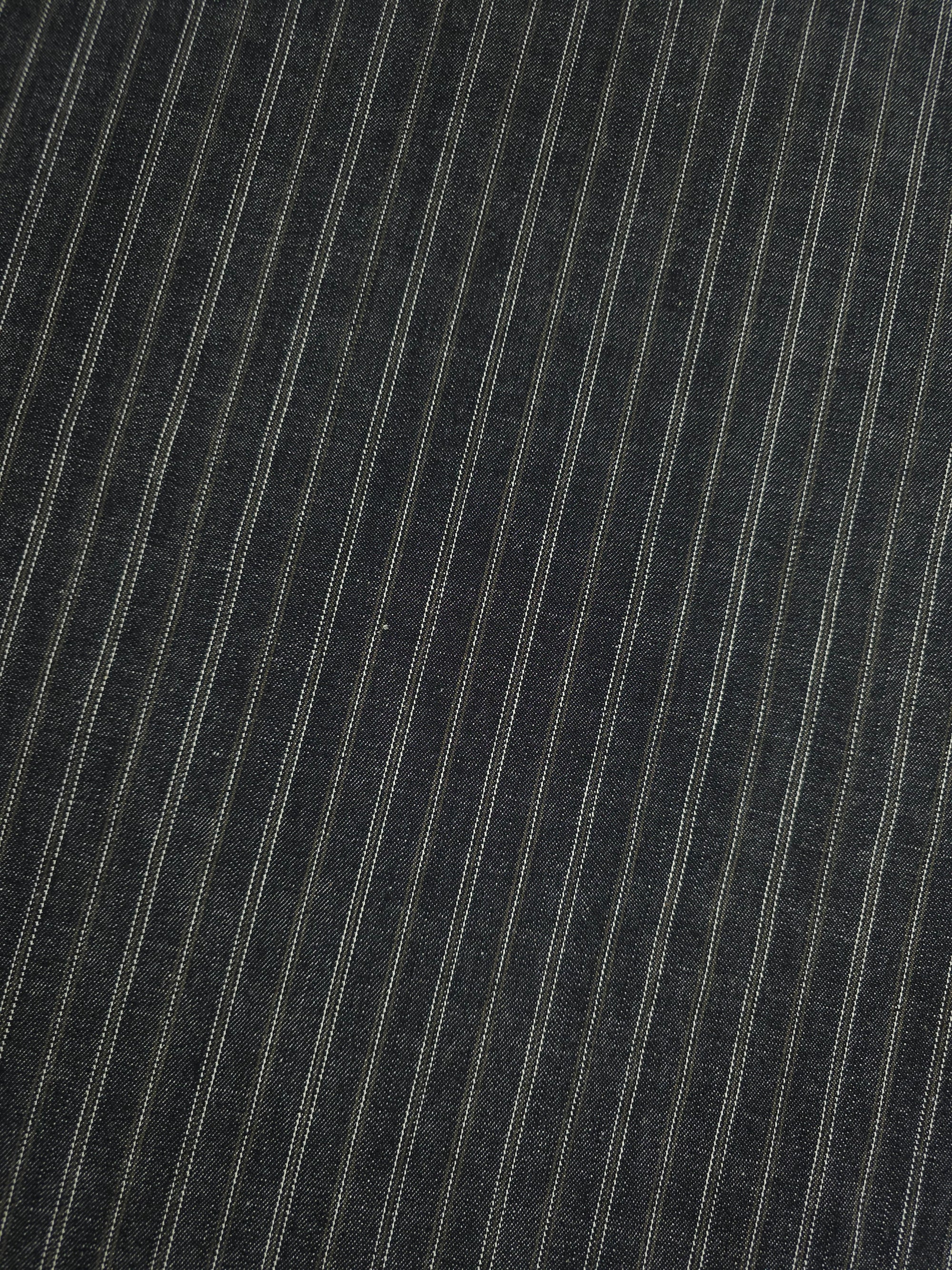 Black/Brown Stripe Denim