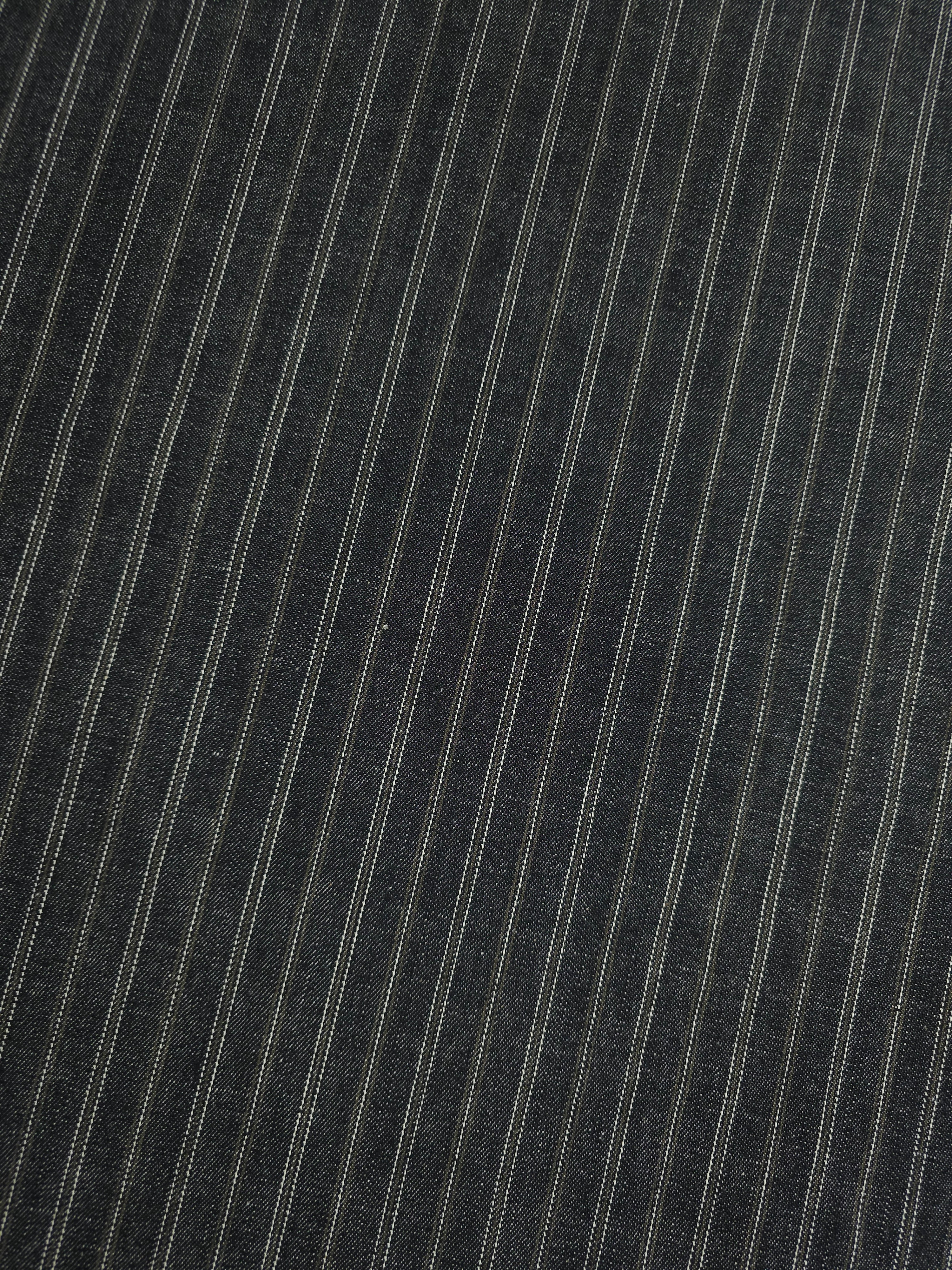 Black/Brown Stripe Denim