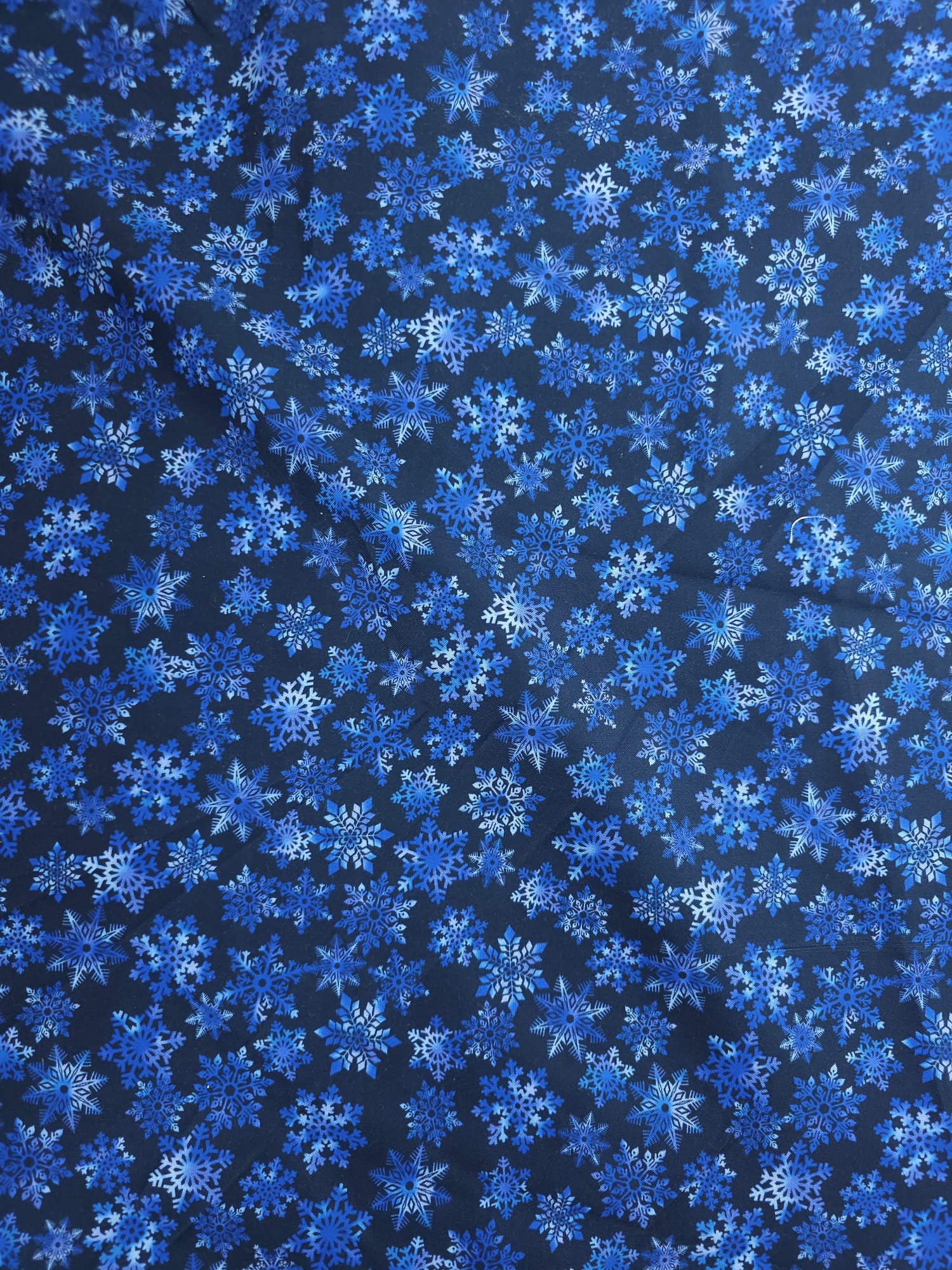 Midnight Snowflakes Cotton - 2m Piece