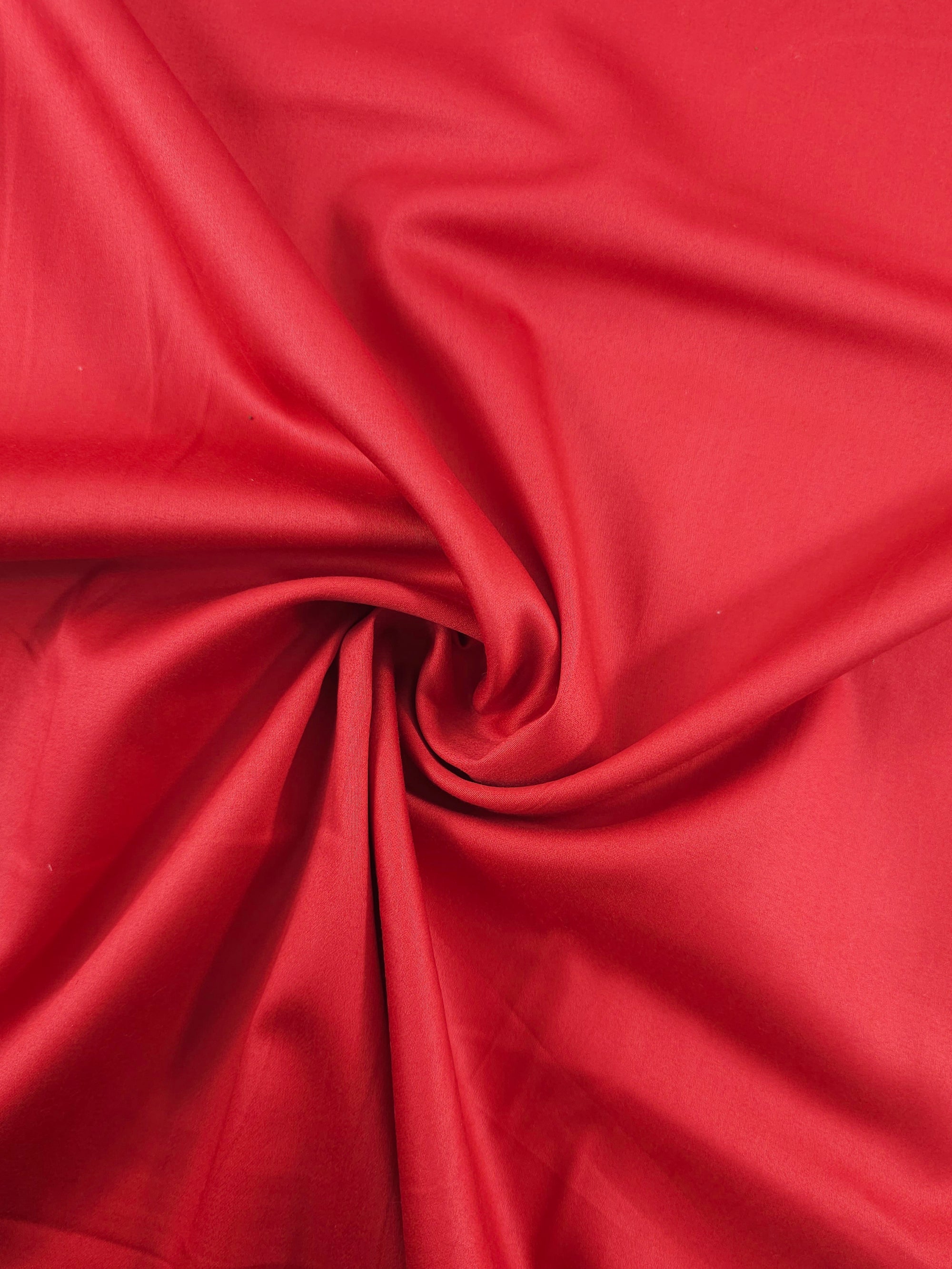 Red Cotton Sateen