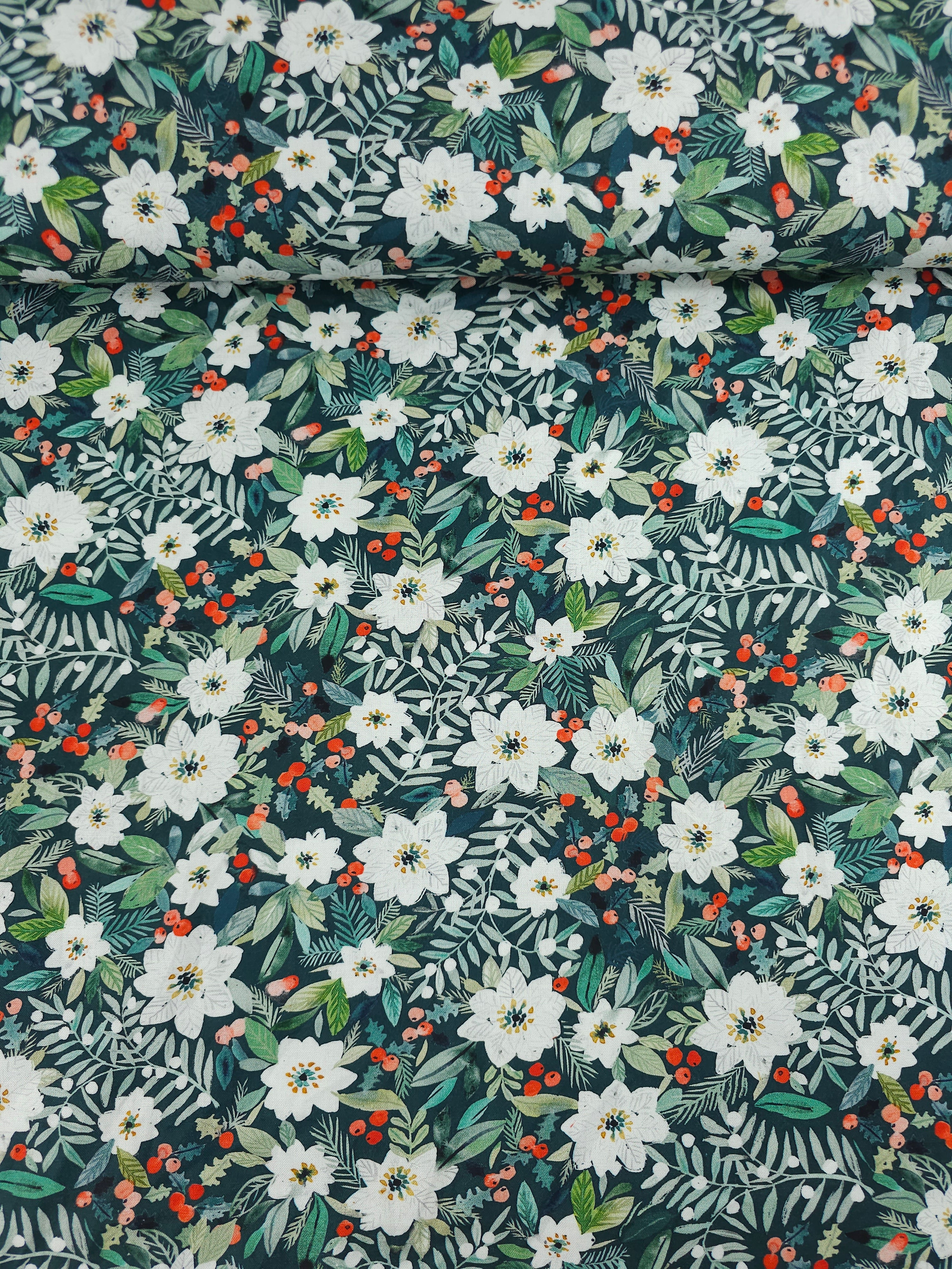 Holly Floral 100% Cotton