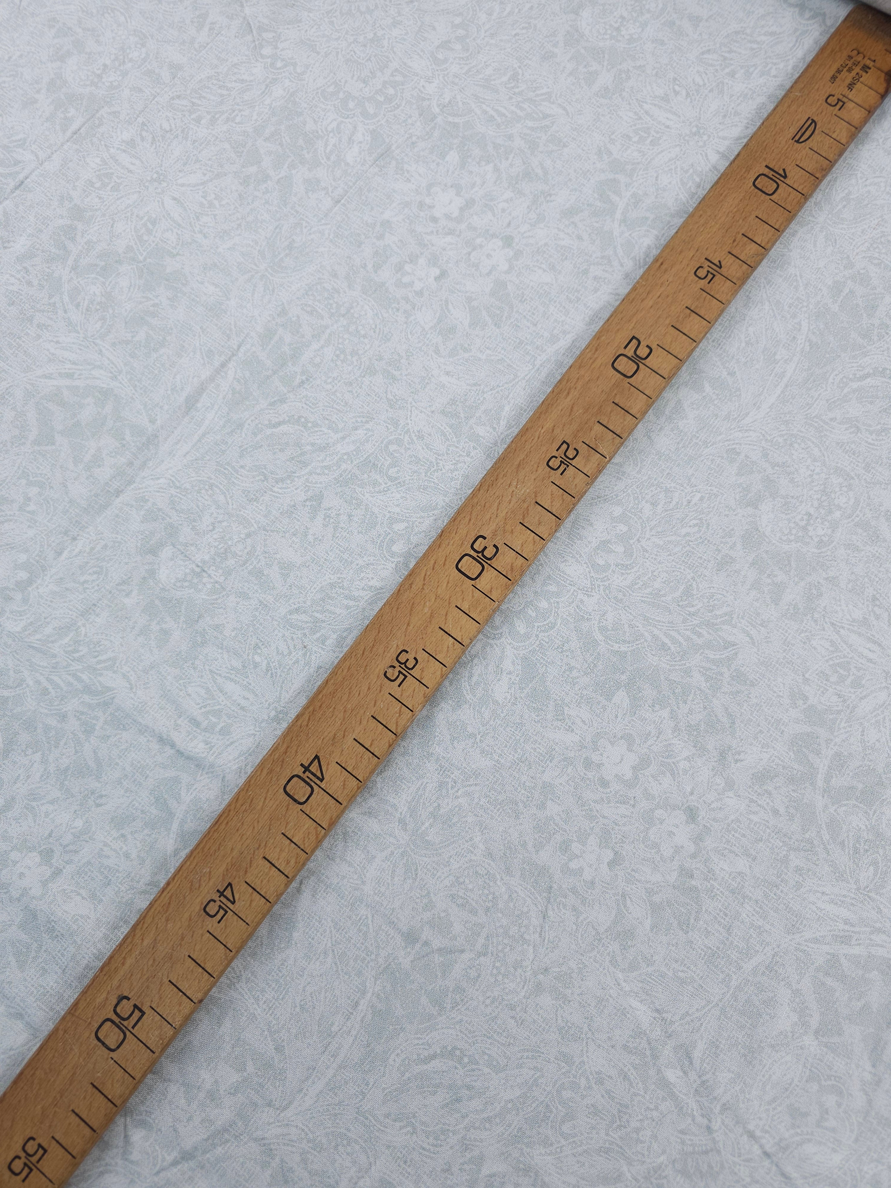 Grey Vintage Etheral Floral 100% Cotton 100% Cotton 118" *EXTRA WIDE*