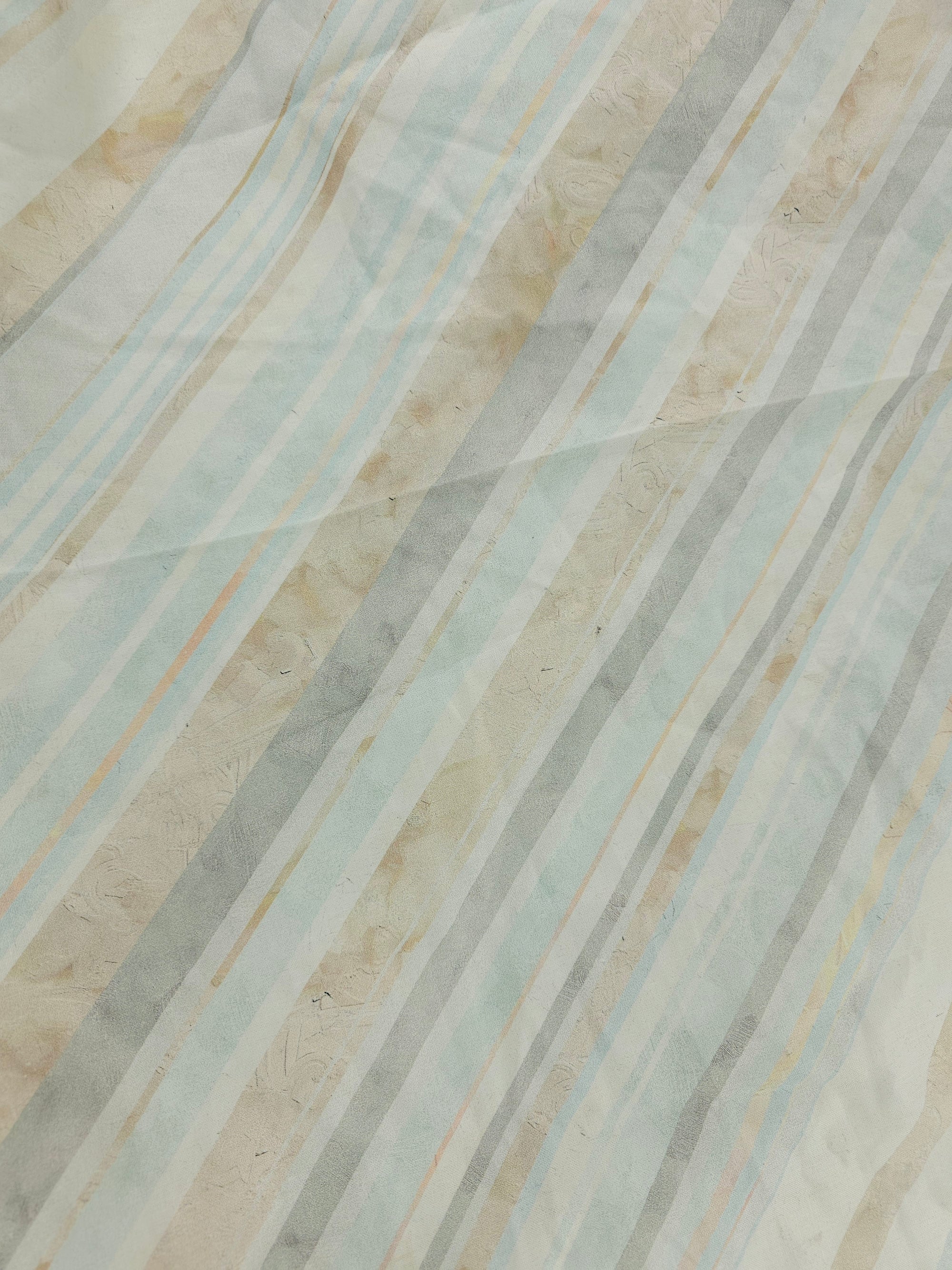 Pastel stripe Cotton- 4m piece