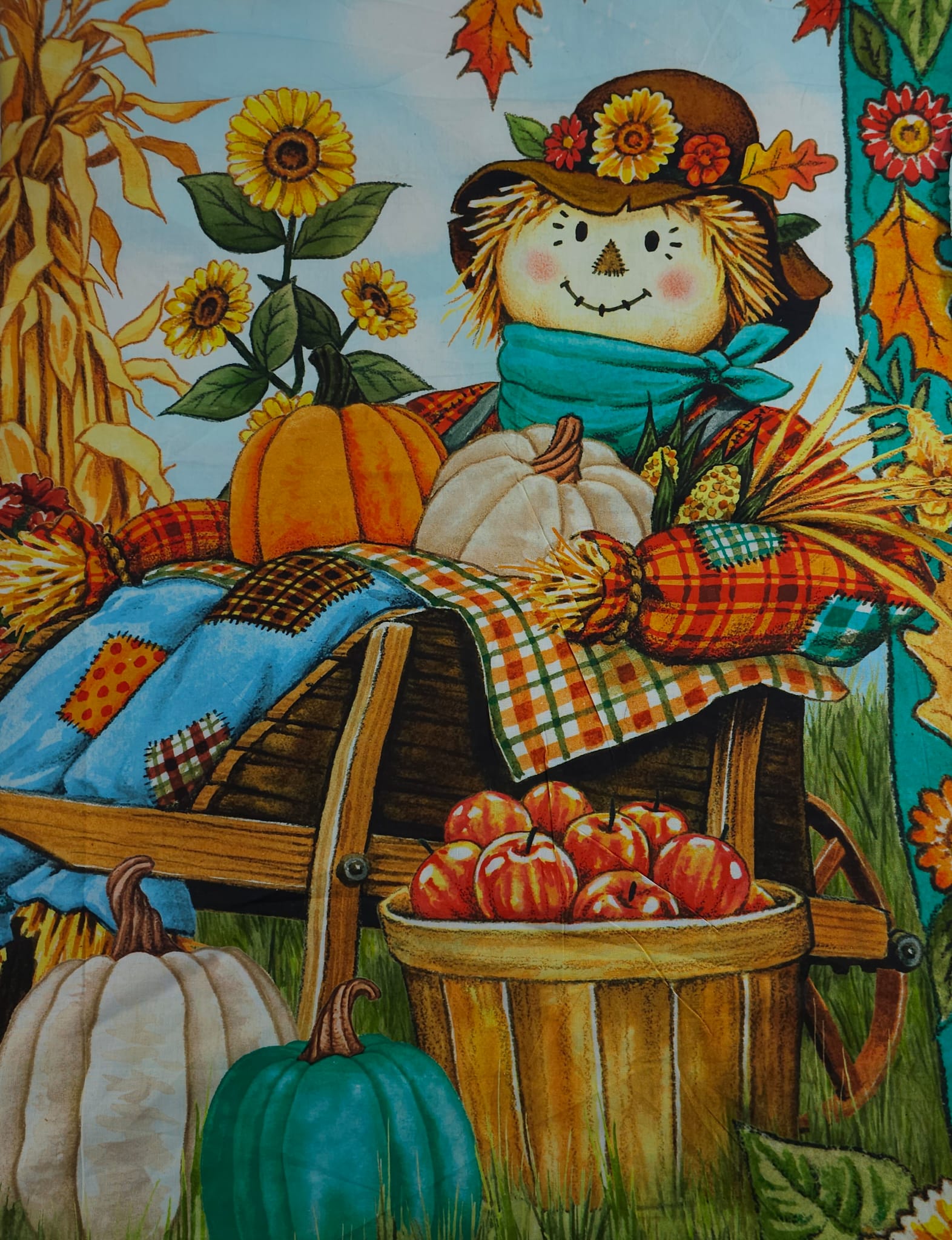 Harvest Scarecrow Autumn Cotton - (Various Pieces)