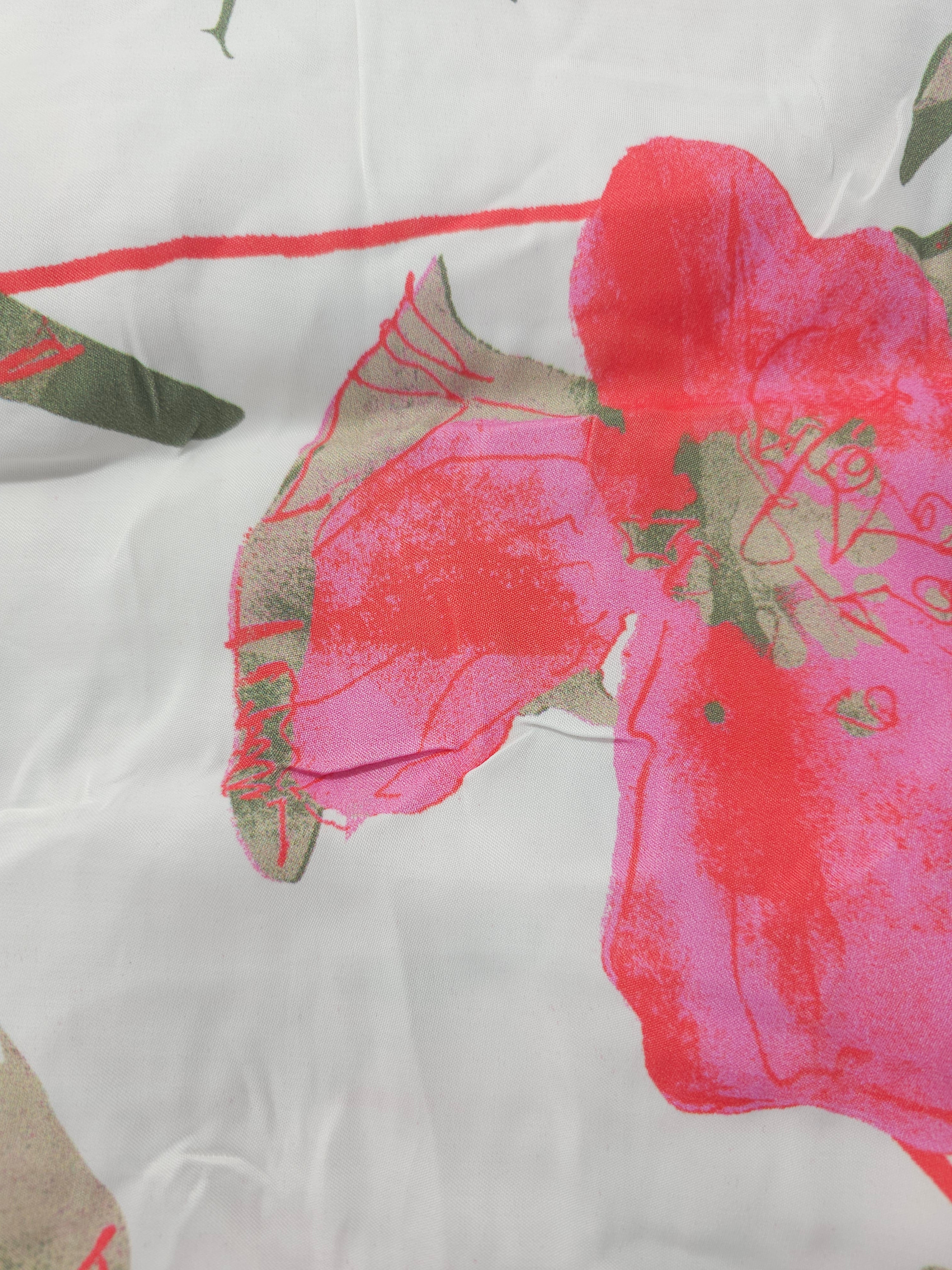 Fuscia flower Viscose- 1.4m piece