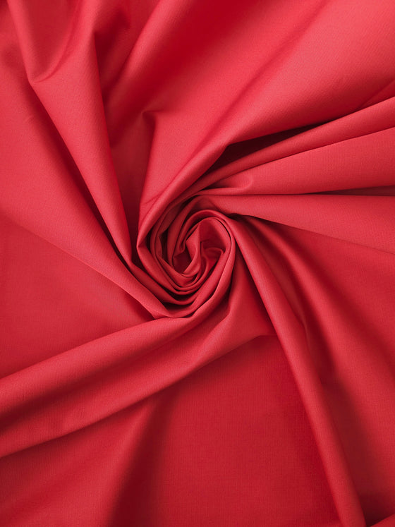 Red Brushed Cotton Tencel
