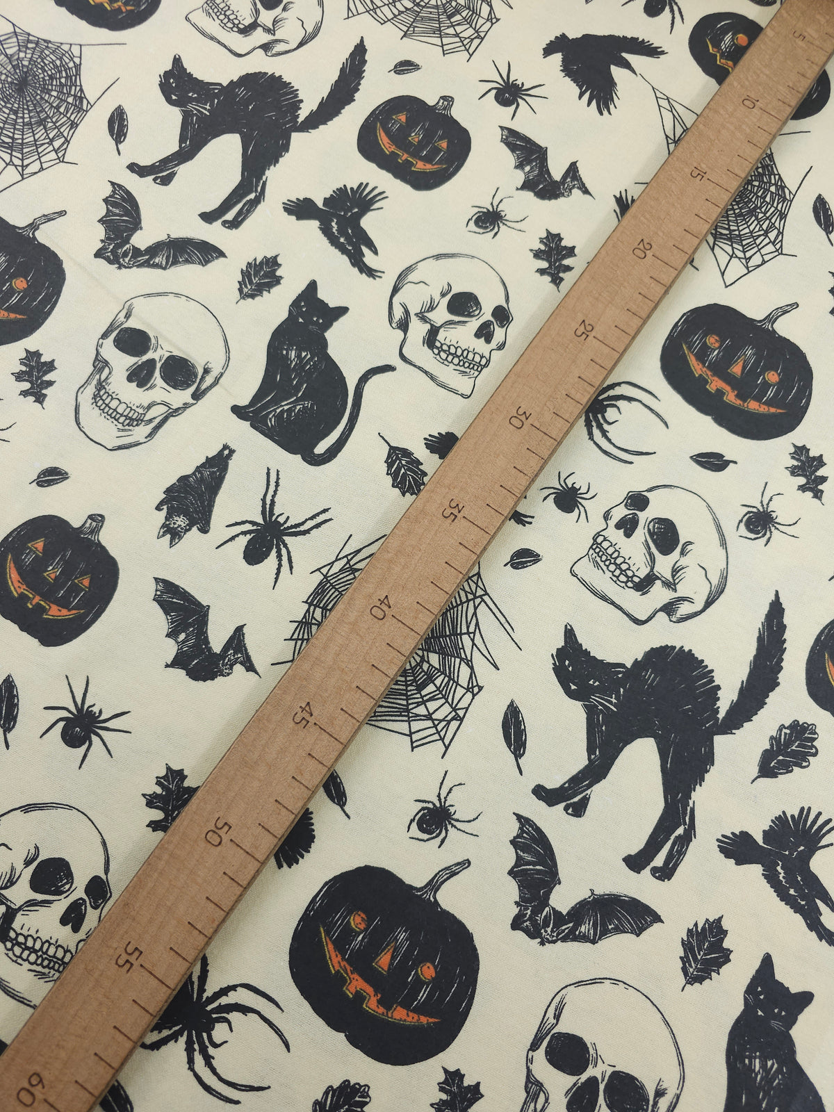 Halloween Spooks Lightweight Flannel Cotton