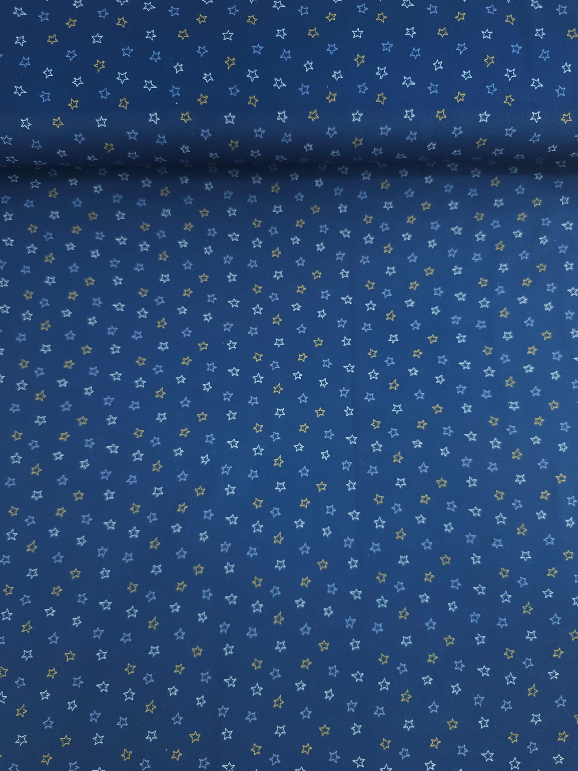 Navy Ditsy Stars 100% Cotton