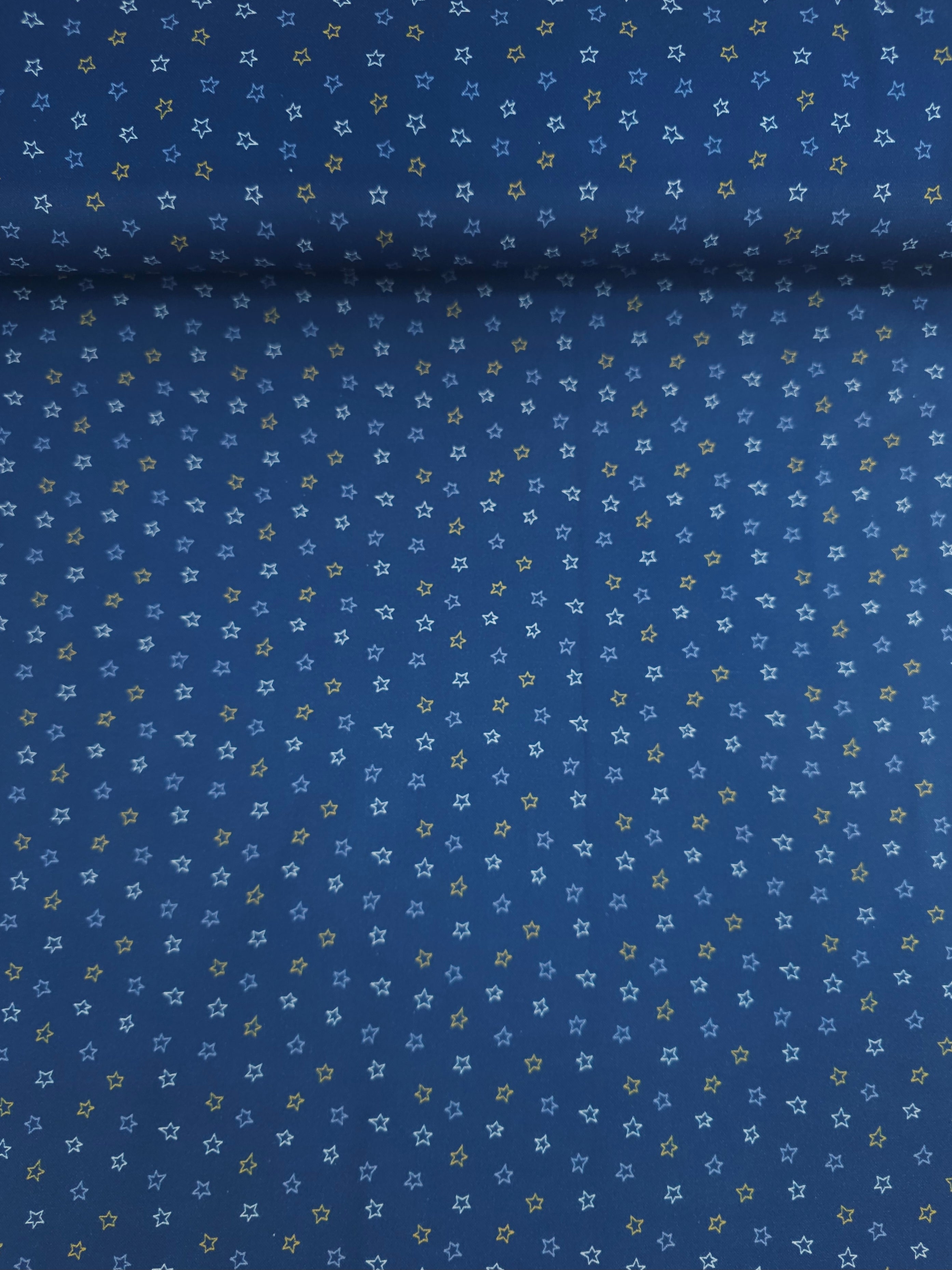 Navy Ditsy Stars 100% Cotton