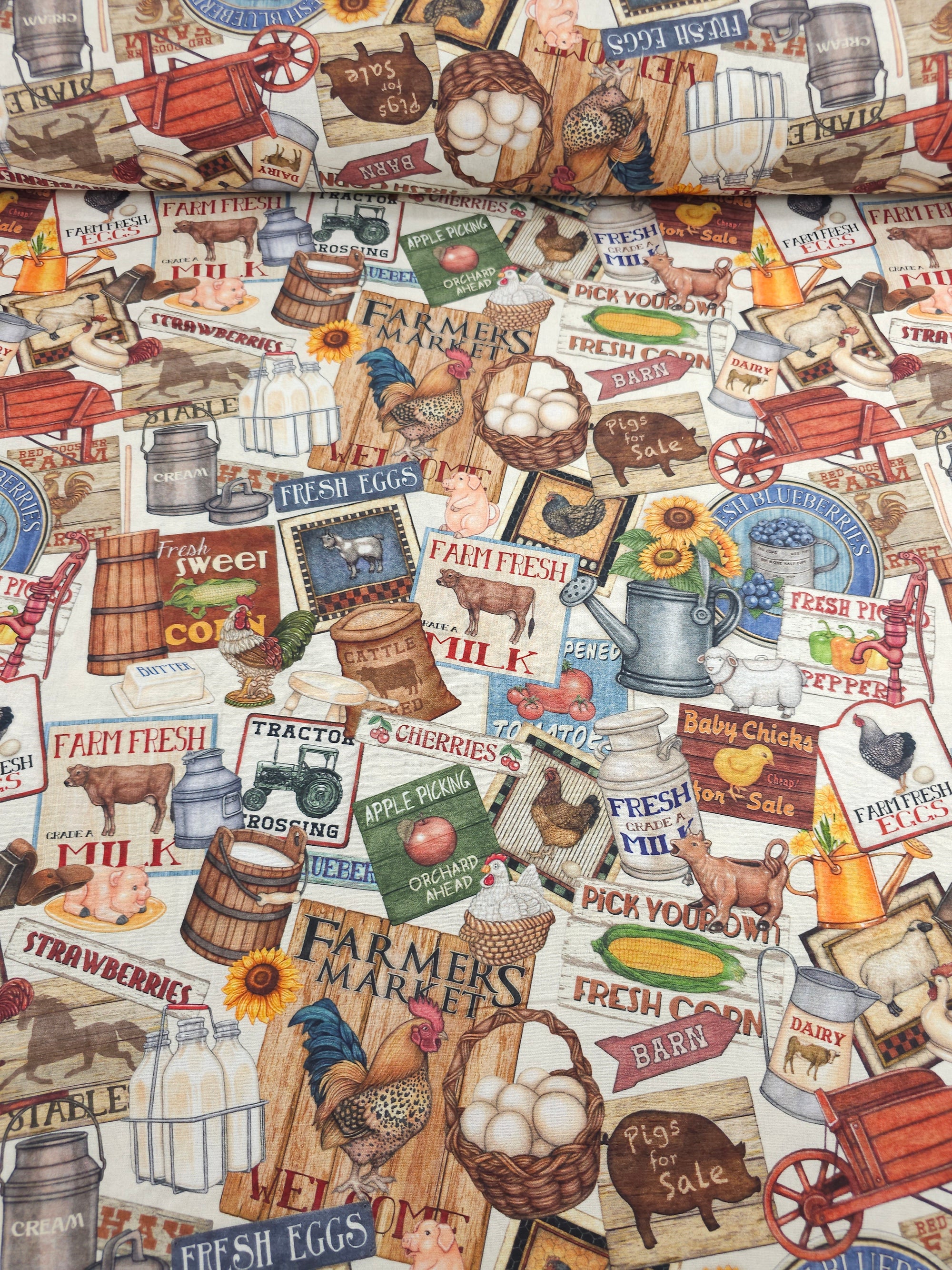 Farmers Market 100% Cotton 104" *EXTRA WIDE*