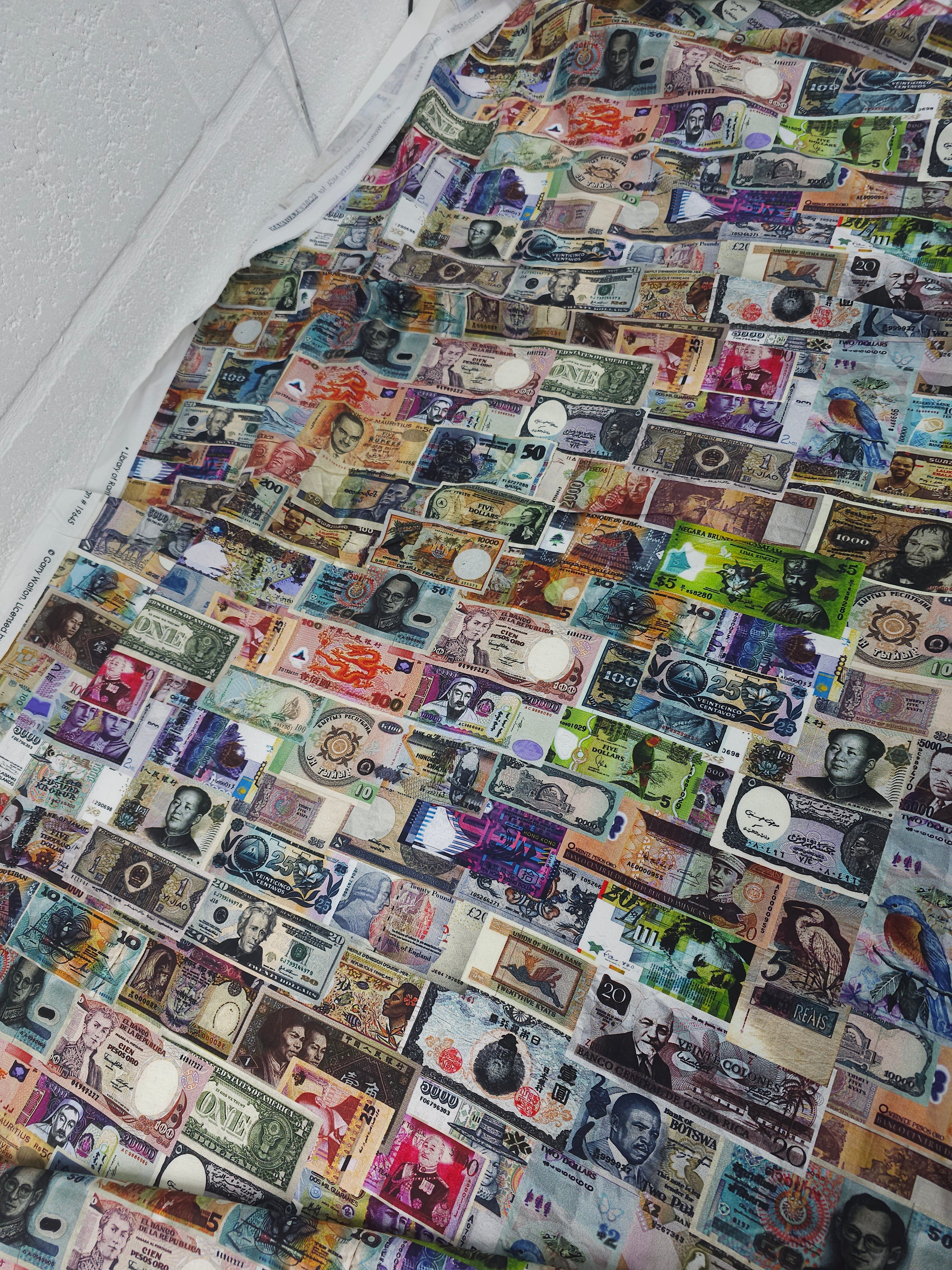 Money money money Cotton- 1.4m piece
