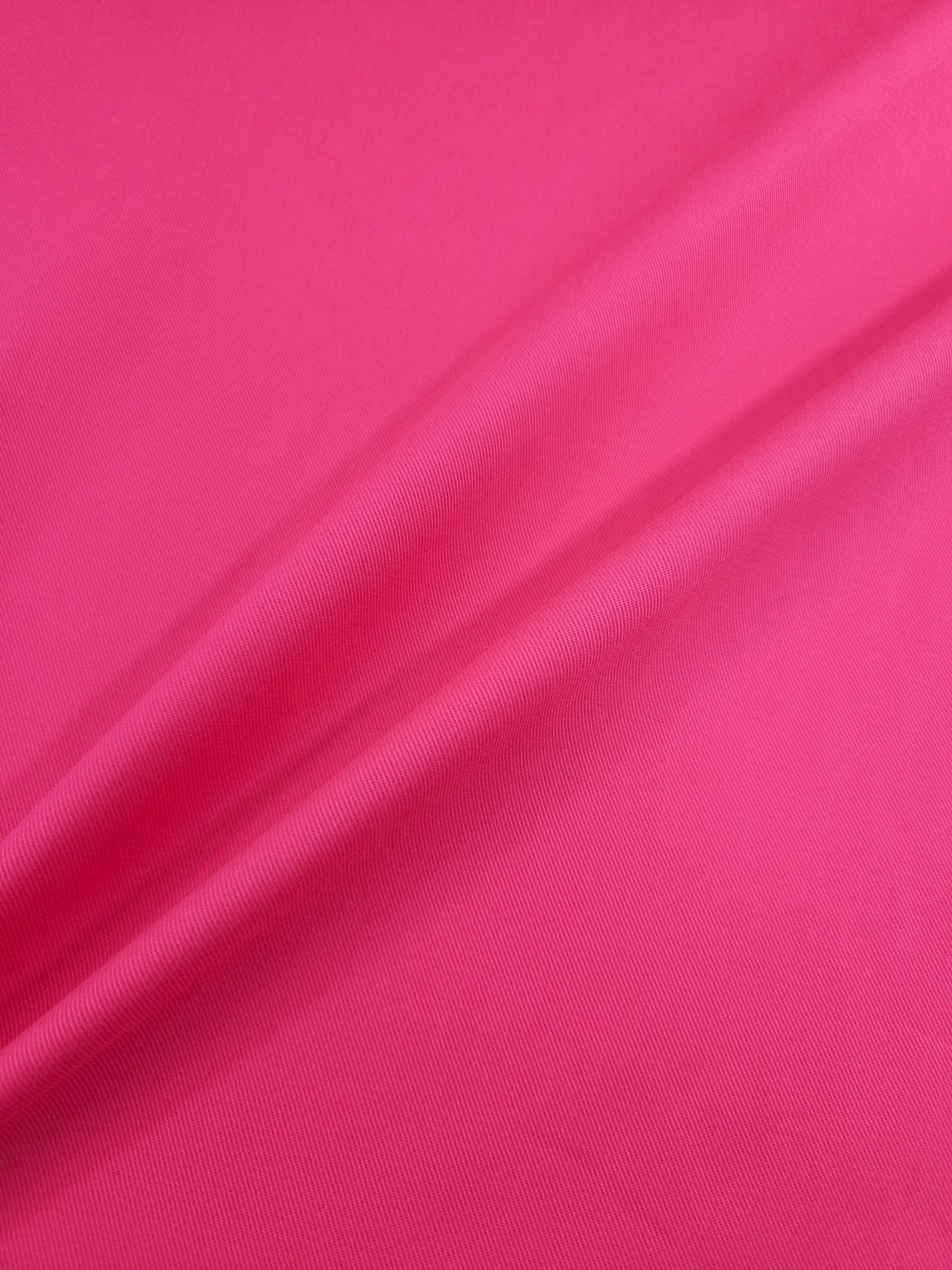 Hot Pink Twill Denim