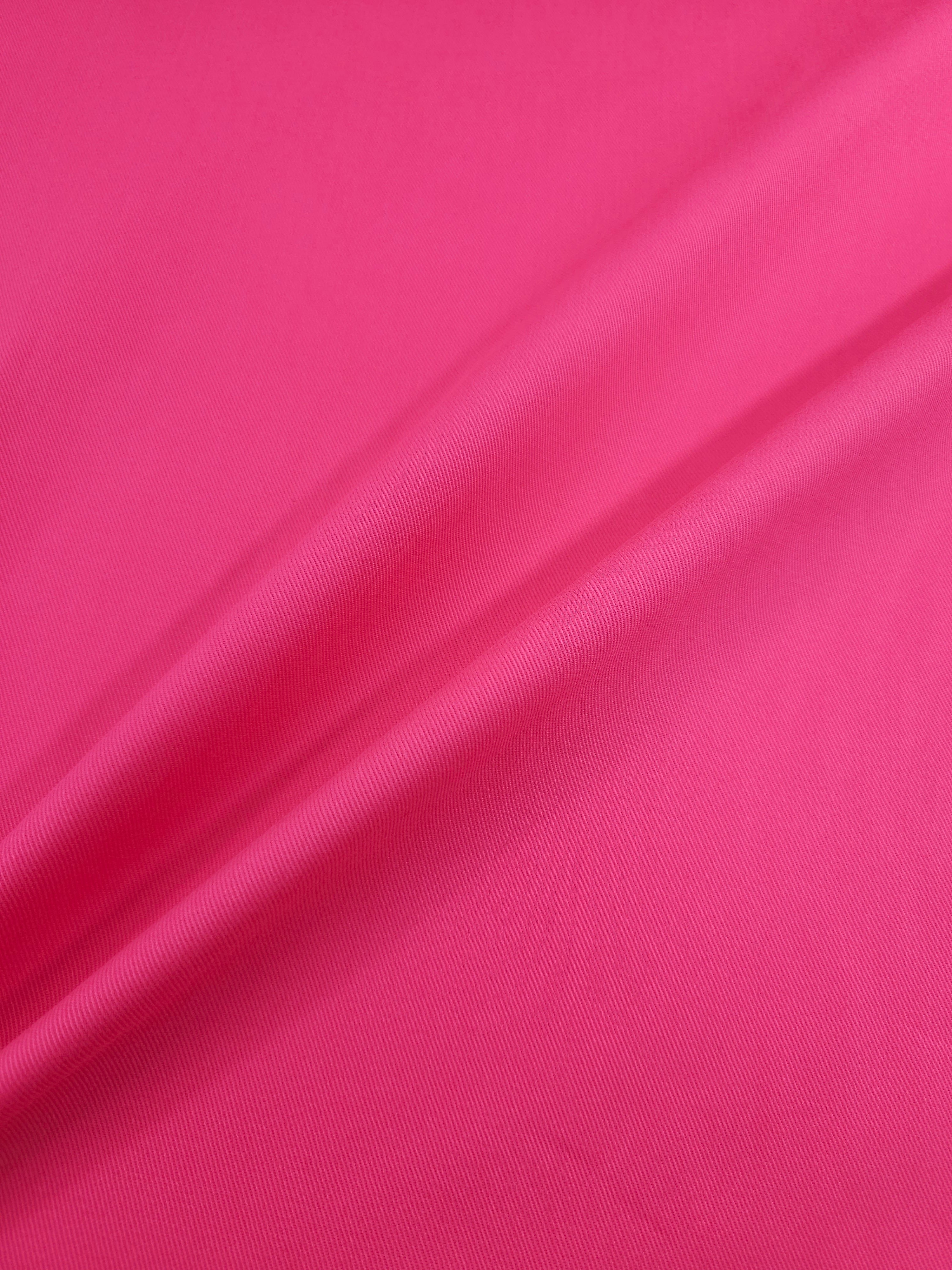 Hot Pink Twill Denim