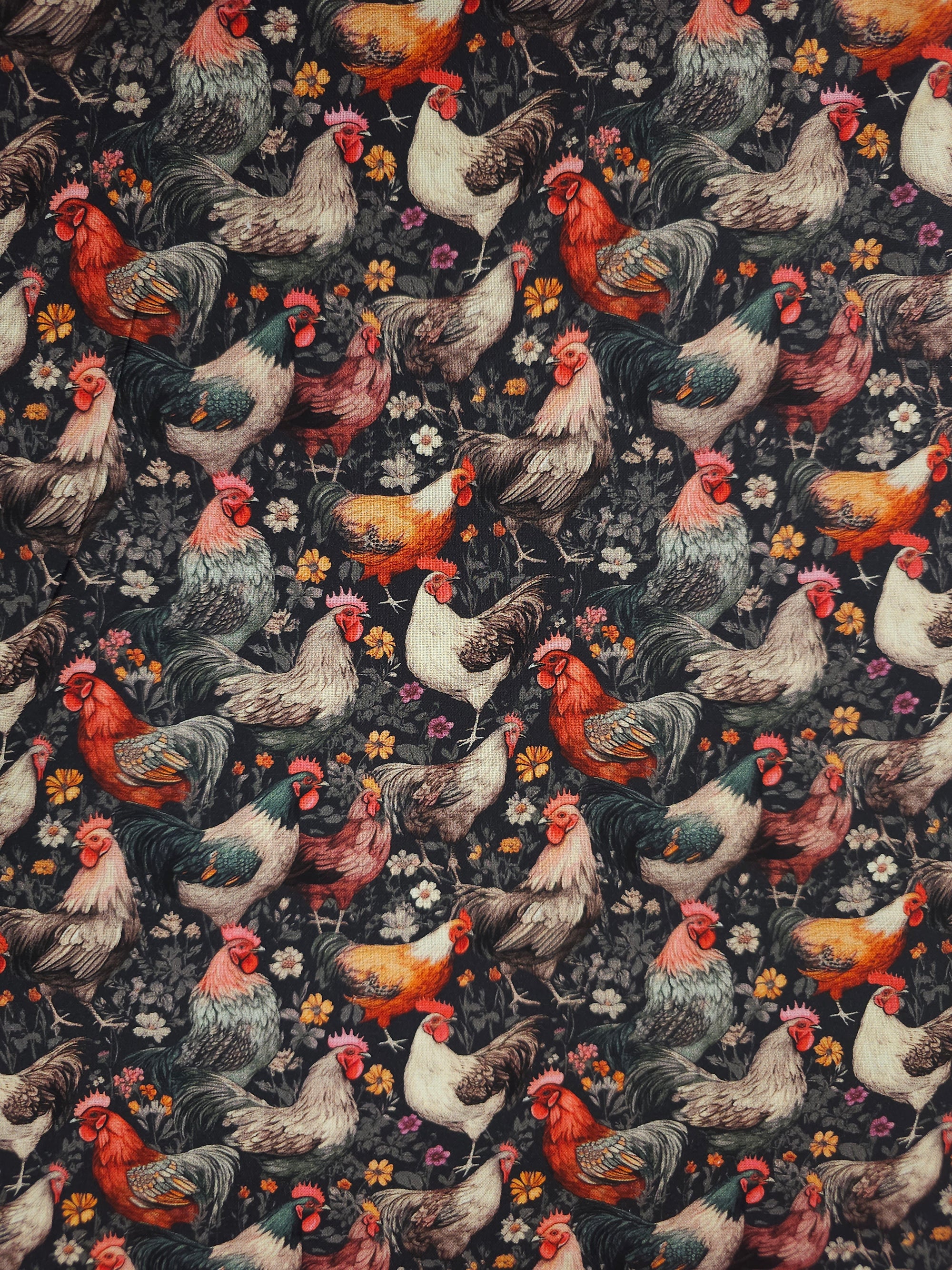 Rooster Field 100% Cotton