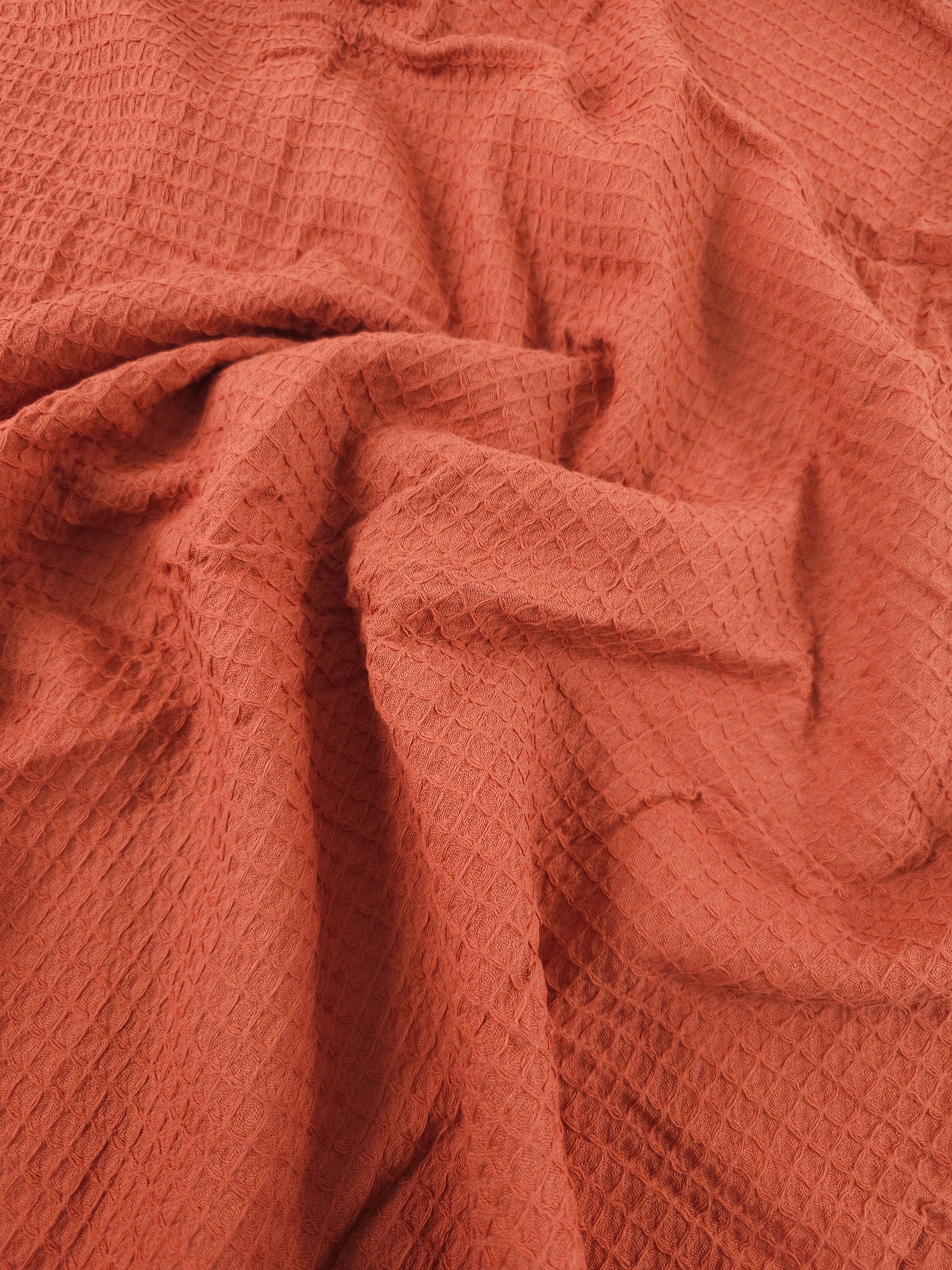Rustic Brick Waffle Cotton *EXTRA WIDE*