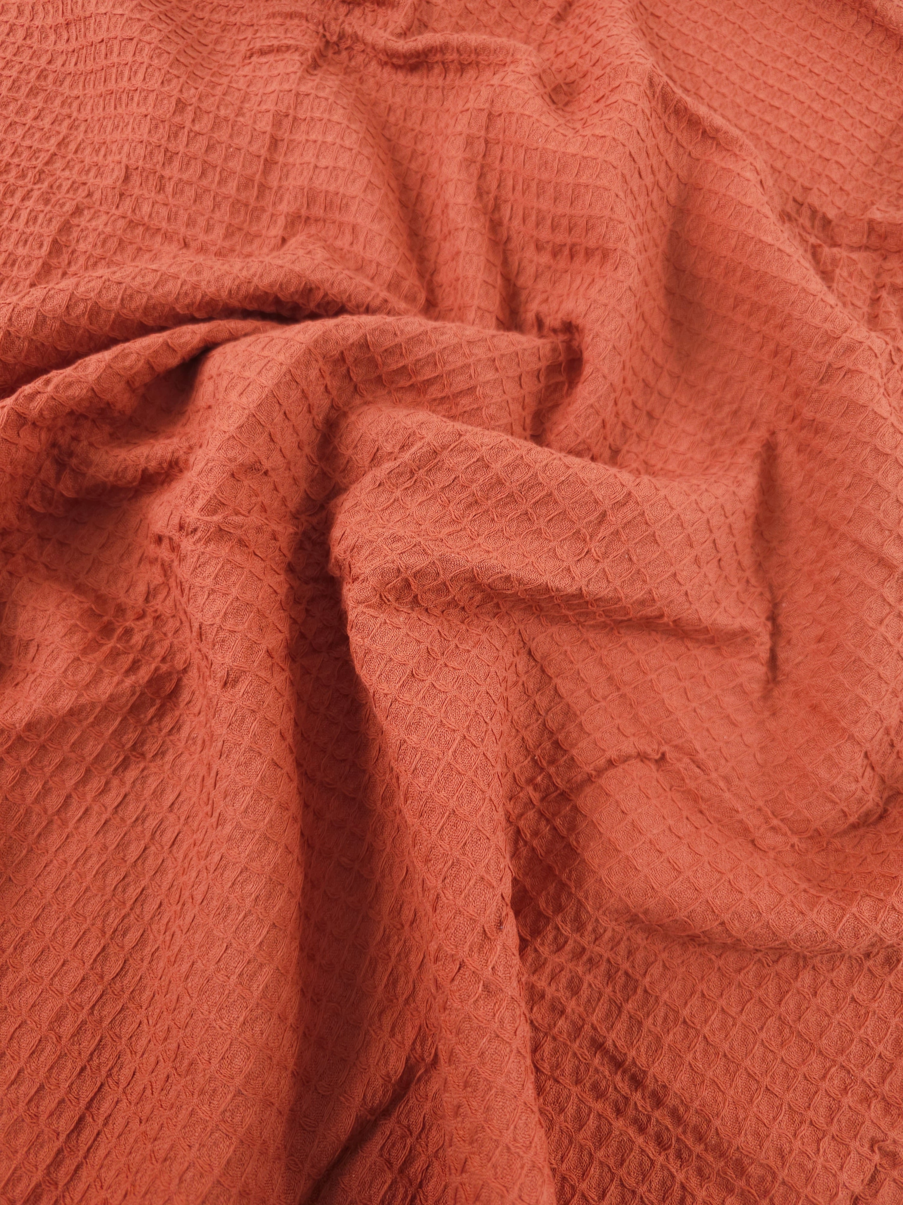 Rustic Brick Waffle Cotton *EXTRA WIDE*