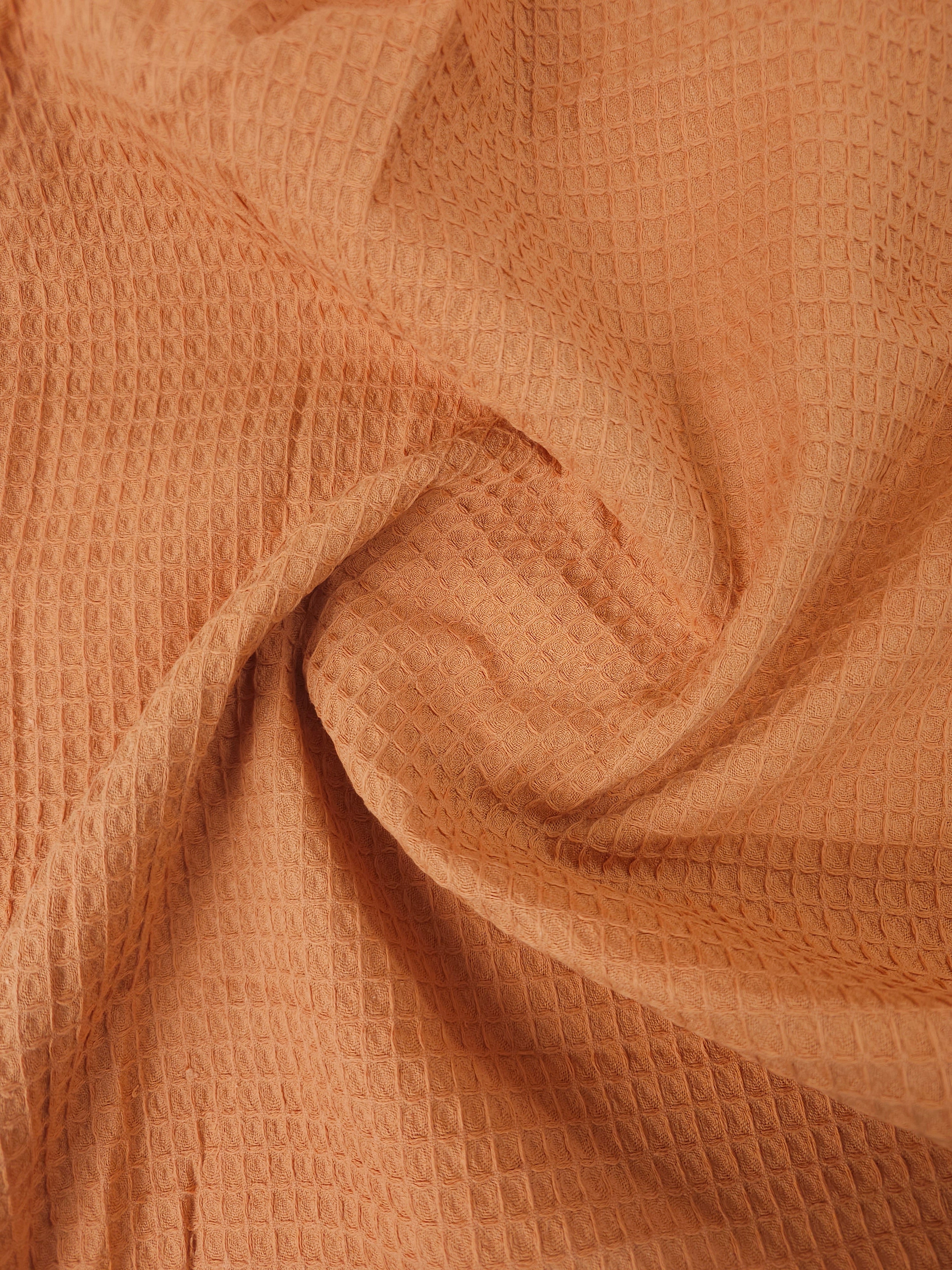 Orange Waffle Cotton