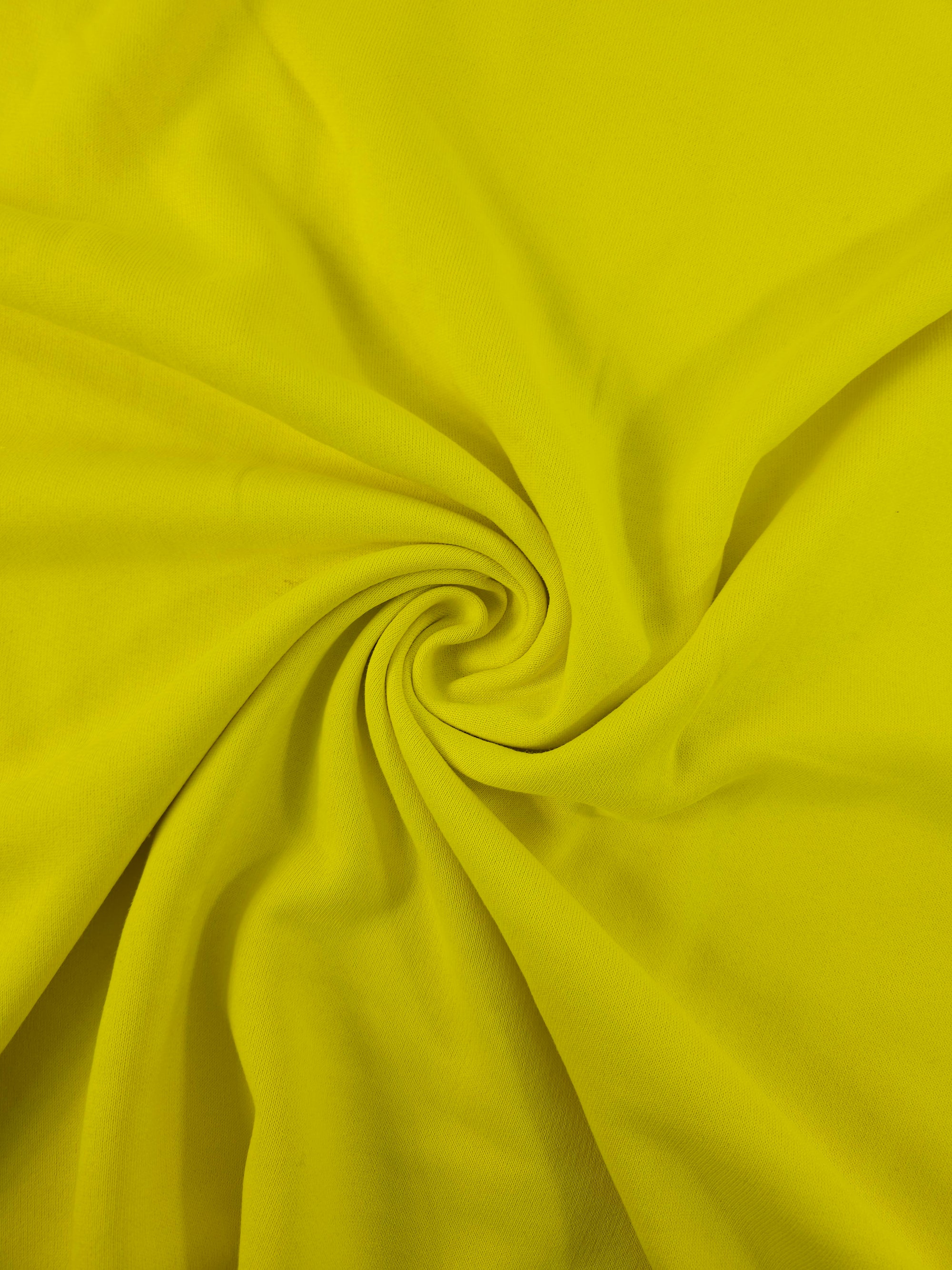 Yellow Fleece Backed Terry