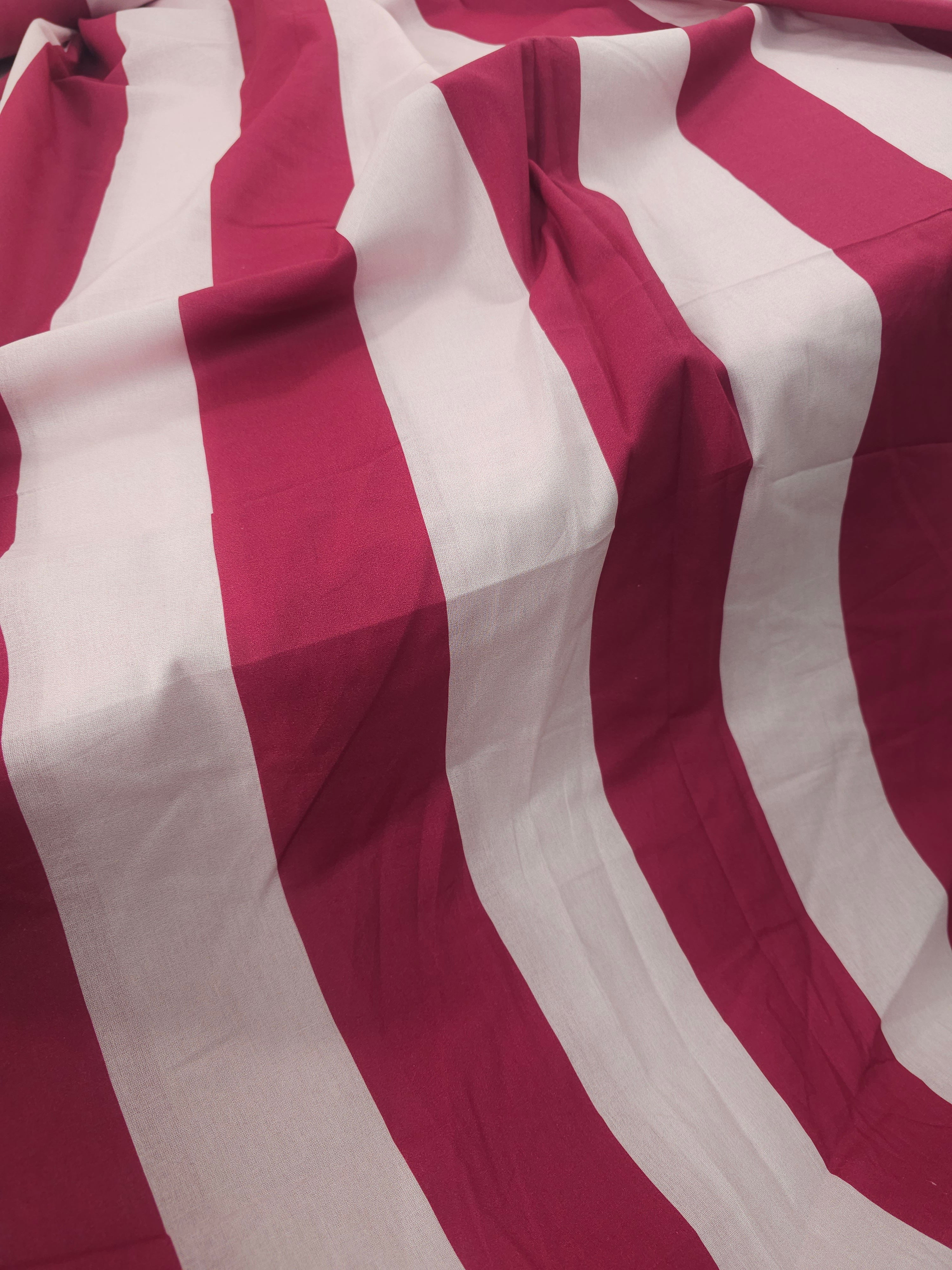 Pink Stripe 100% Cotton 90” *EXTRA WIDE*