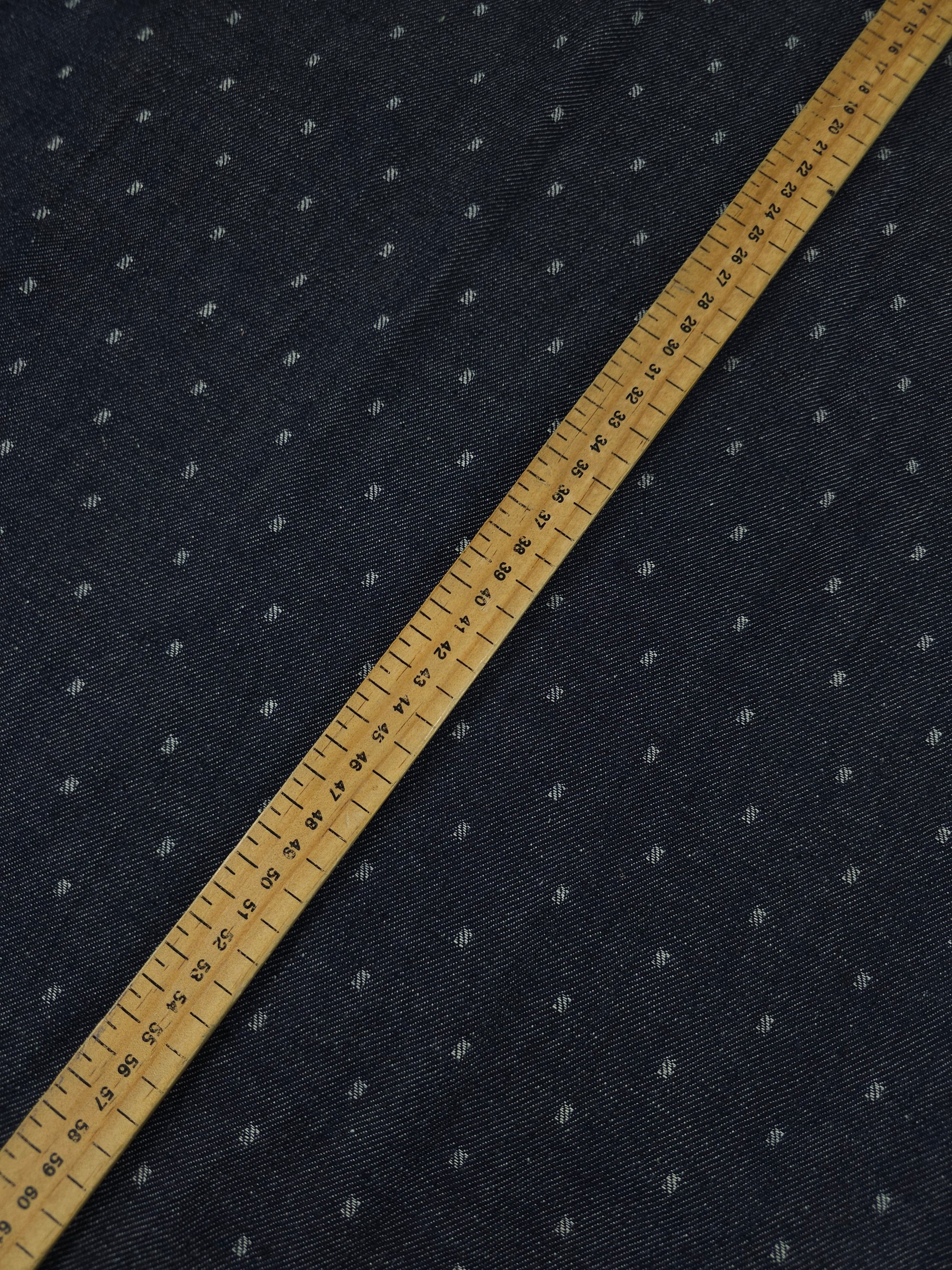 Charcoal Navy Dobby Look Denim